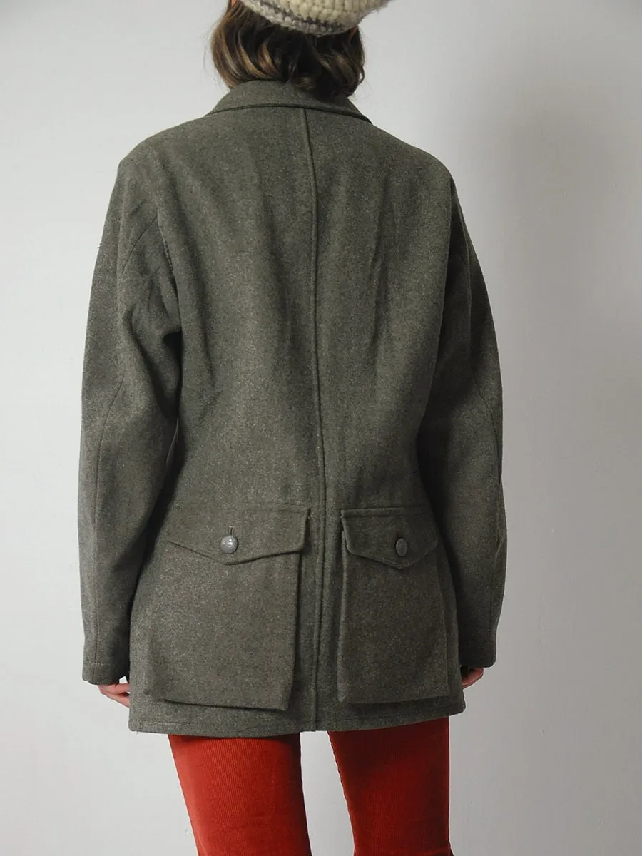 1945 Swedish Military Issue Wool Coat