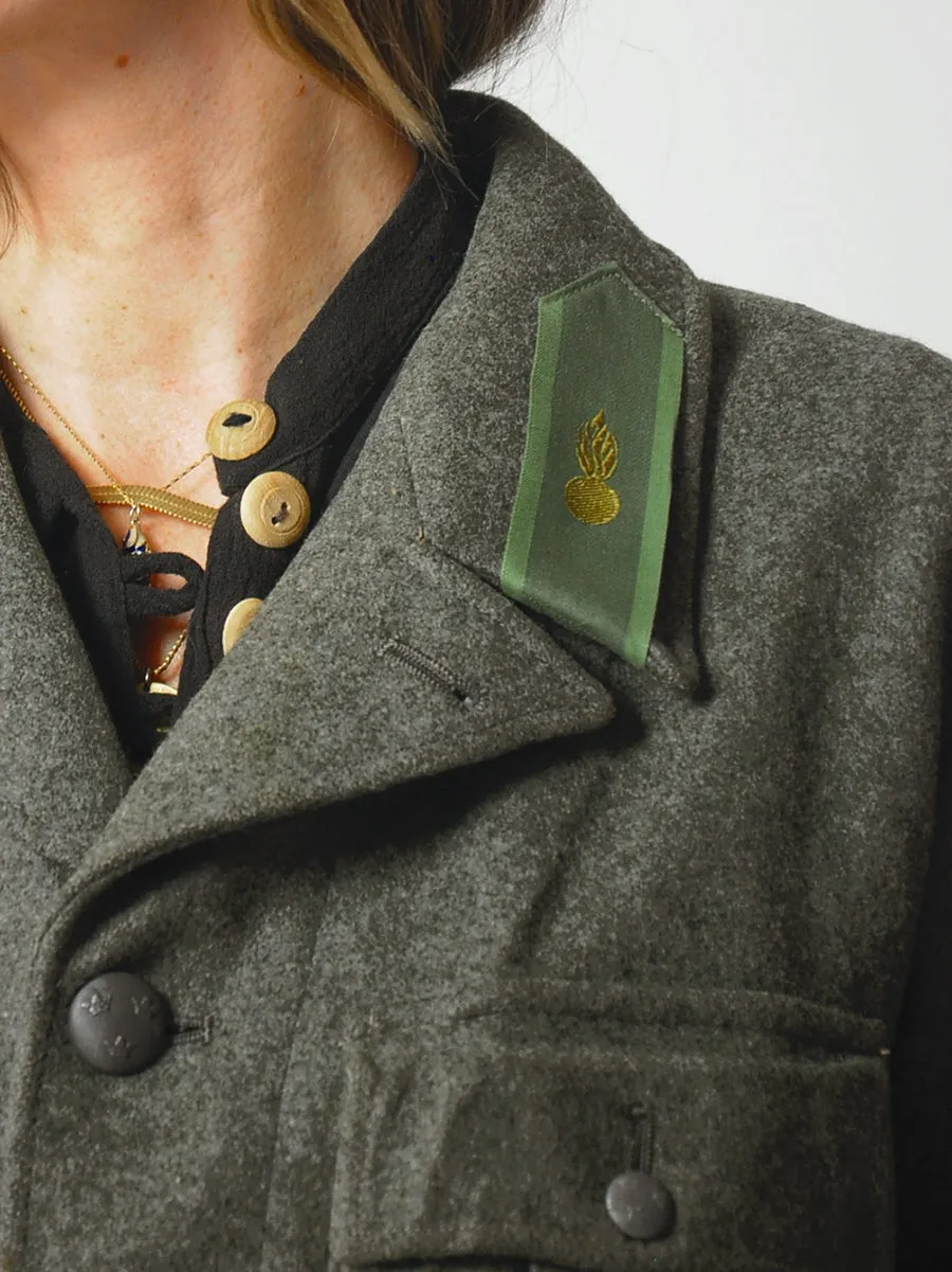 1945 Swedish Military Issue Wool Coat