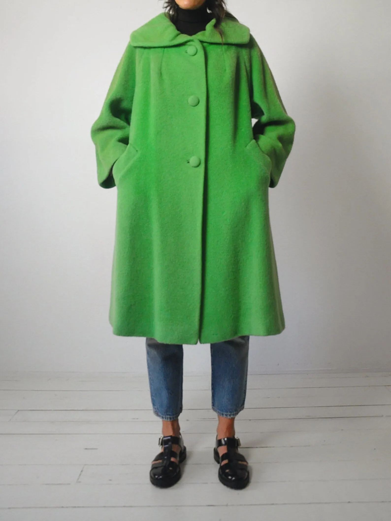 1950's Lilli Ann Shamrock Mohair Coat