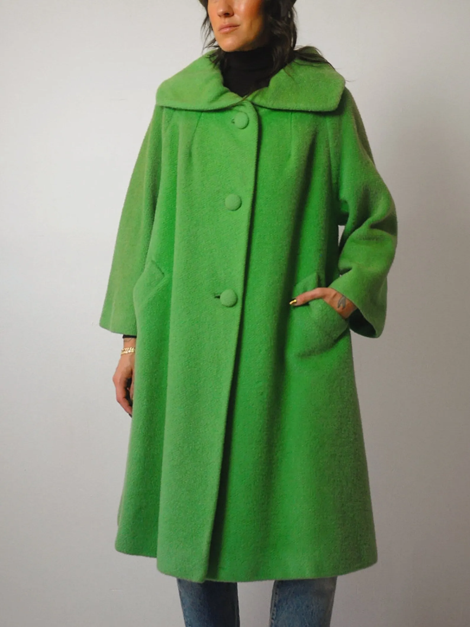 1950's Lilli Ann Shamrock Mohair Coat