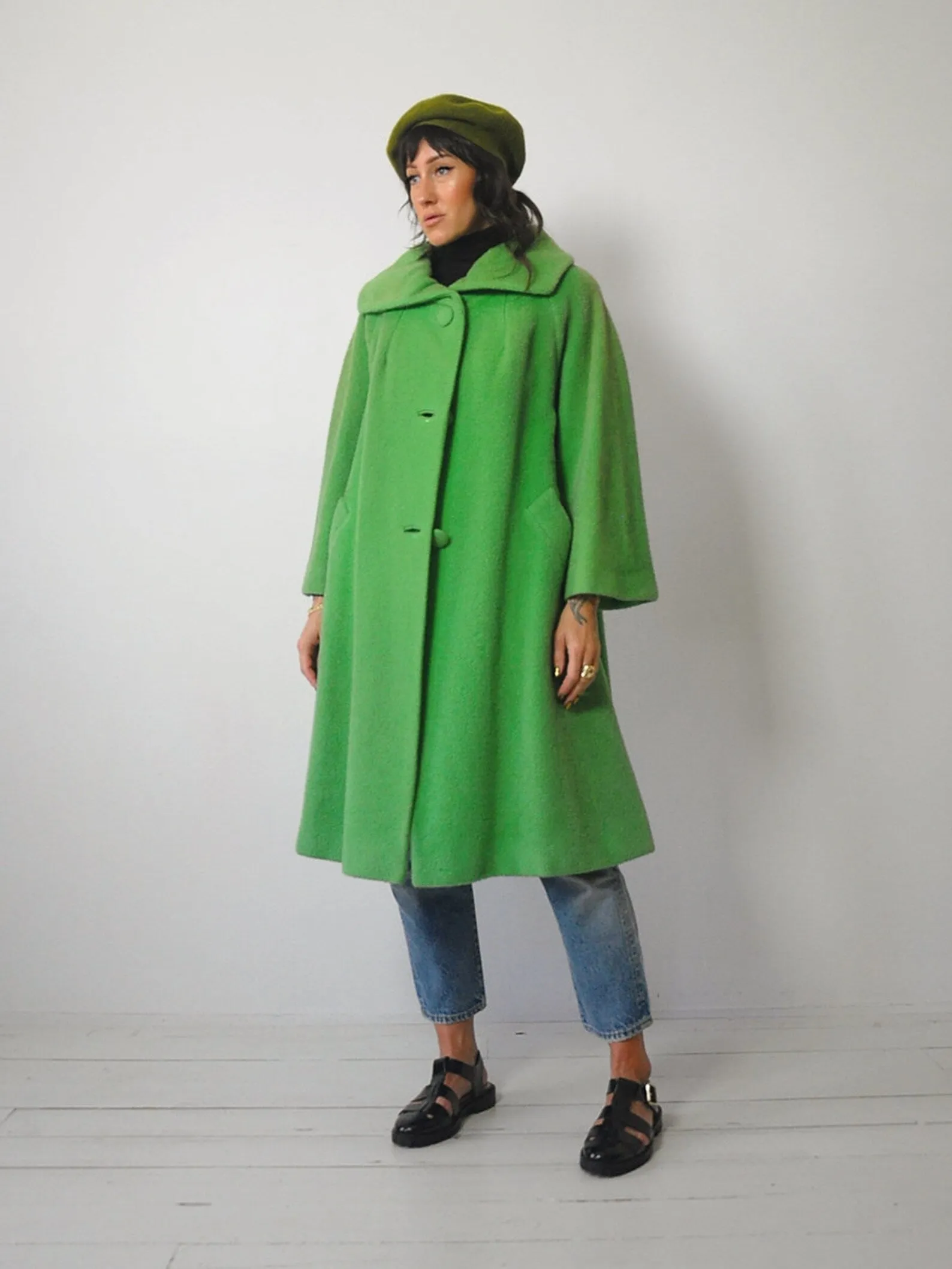 1950's Lilli Ann Shamrock Mohair Coat