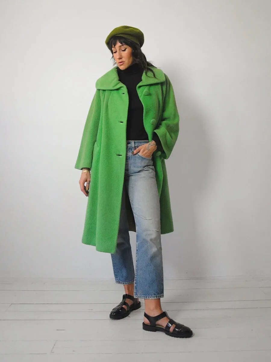 1950's Lilli Ann Shamrock Mohair Coat