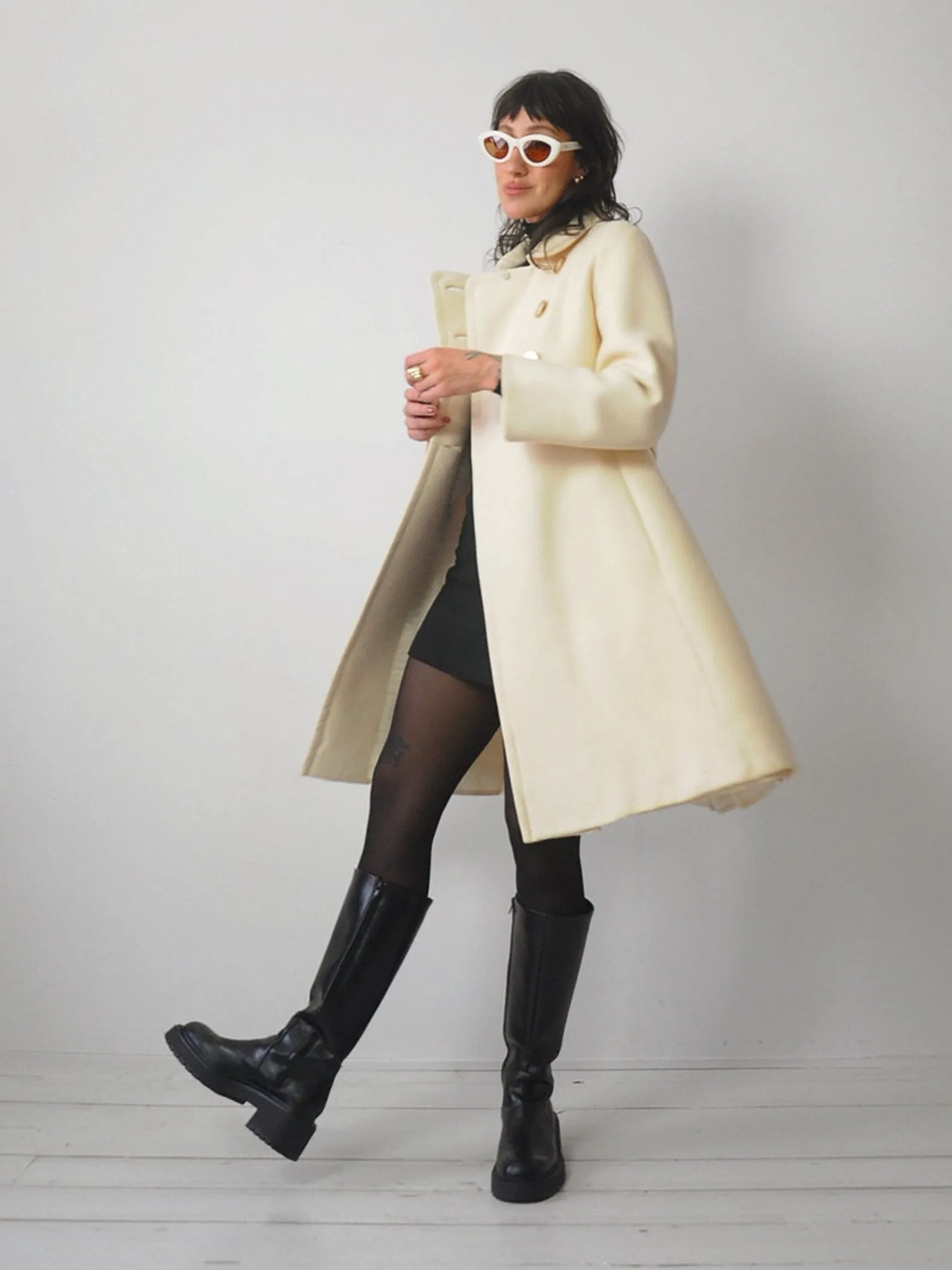 1960's Helena Wool Swing Coat