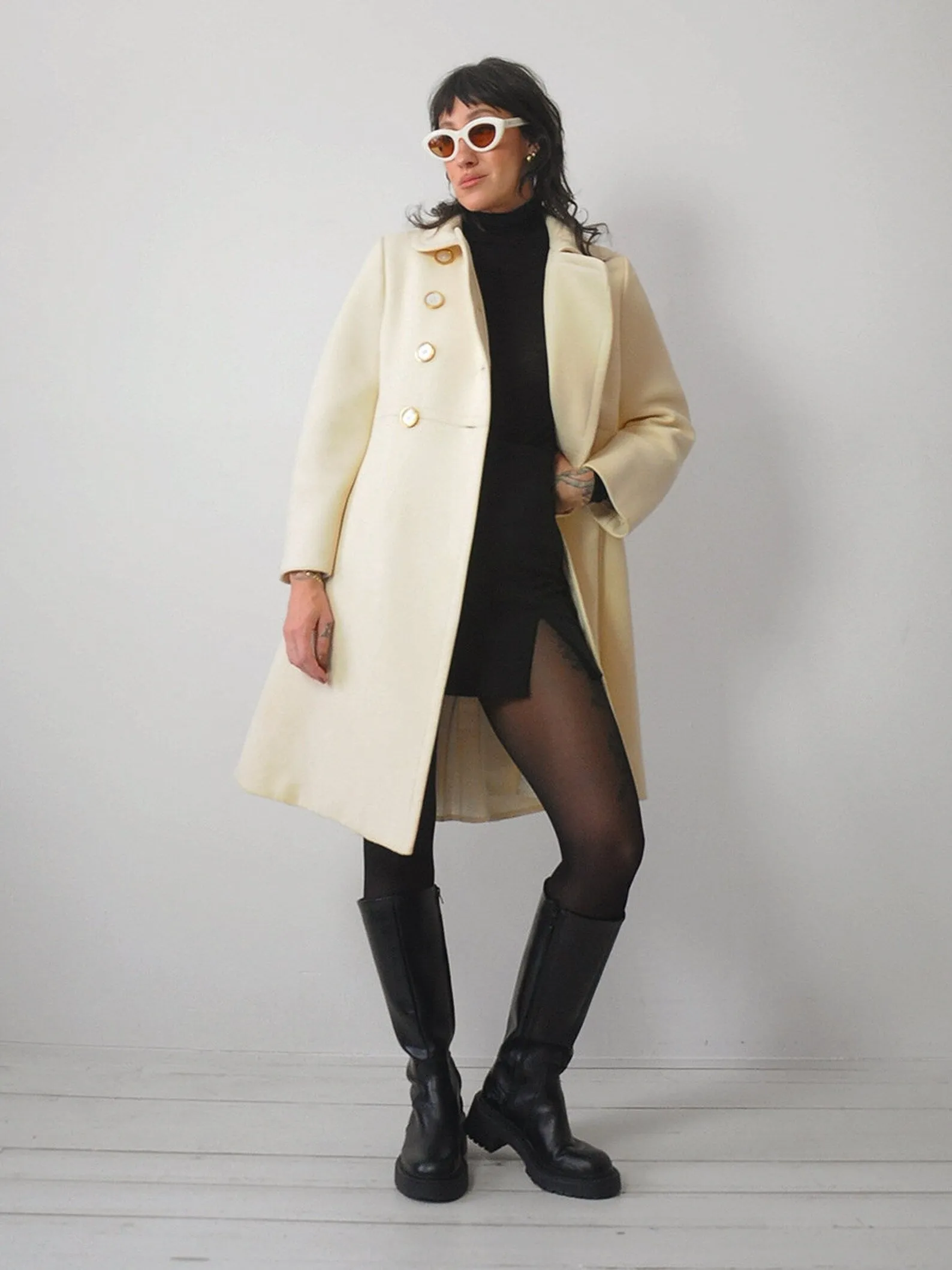 1960's Helena Wool Swing Coat