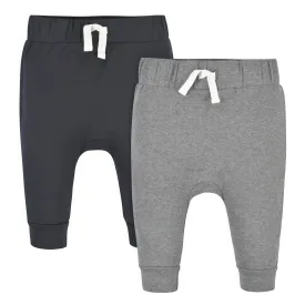 2-Pack Baby Neutral Comfy Stretch Gray & Black Pants