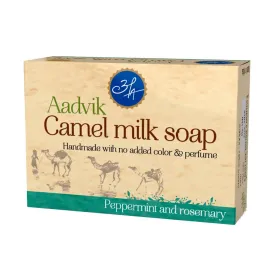 Aadvik Camel Milk Soap - Peppermint & Rosemary Essential Oil