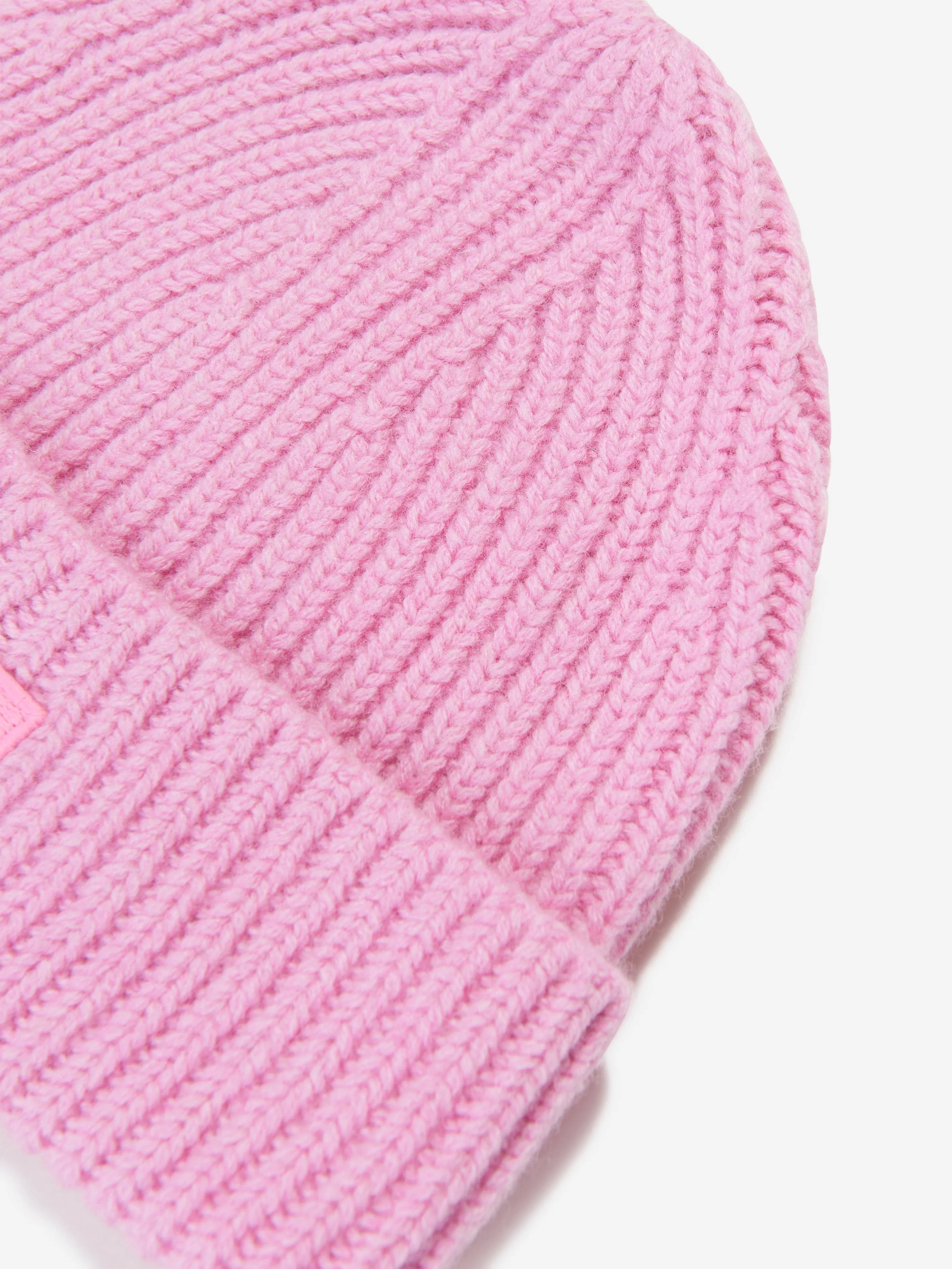 Acne Studios Kids Mini Pansy Beanie Hat in Pink