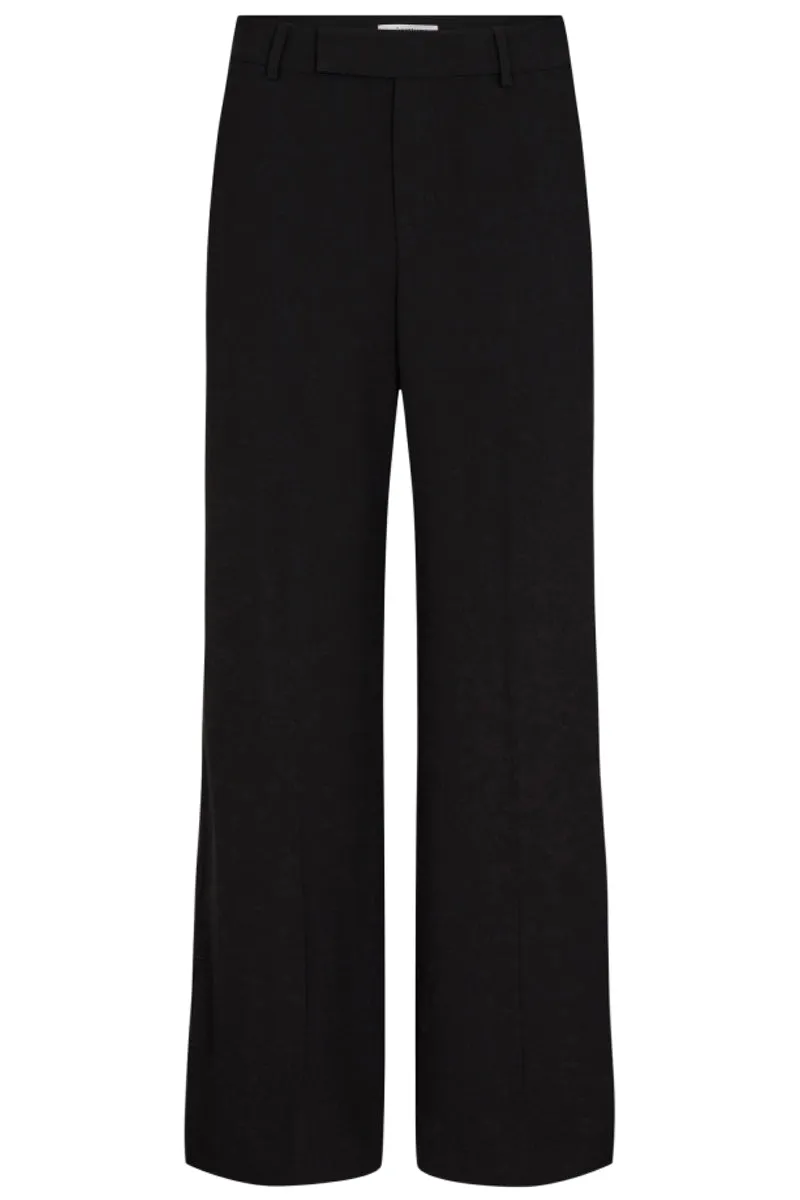 Alexa Slit Pant | Black | Bukser fra Co'couture