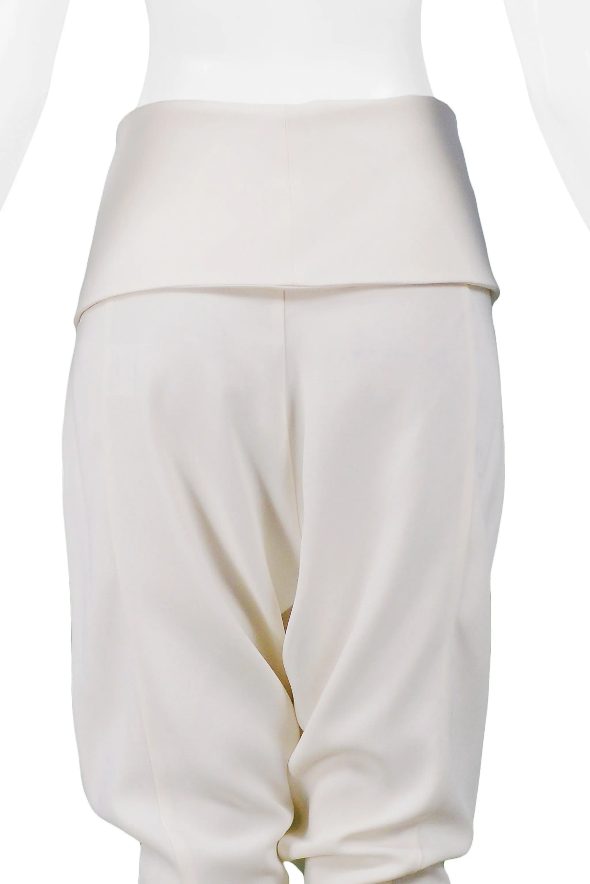 ALEXANDER MCQUEEN IVORY HAREM PANTS