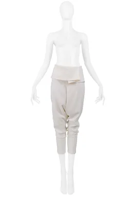 ALEXANDER MCQUEEN IVORY HAREM PANTS