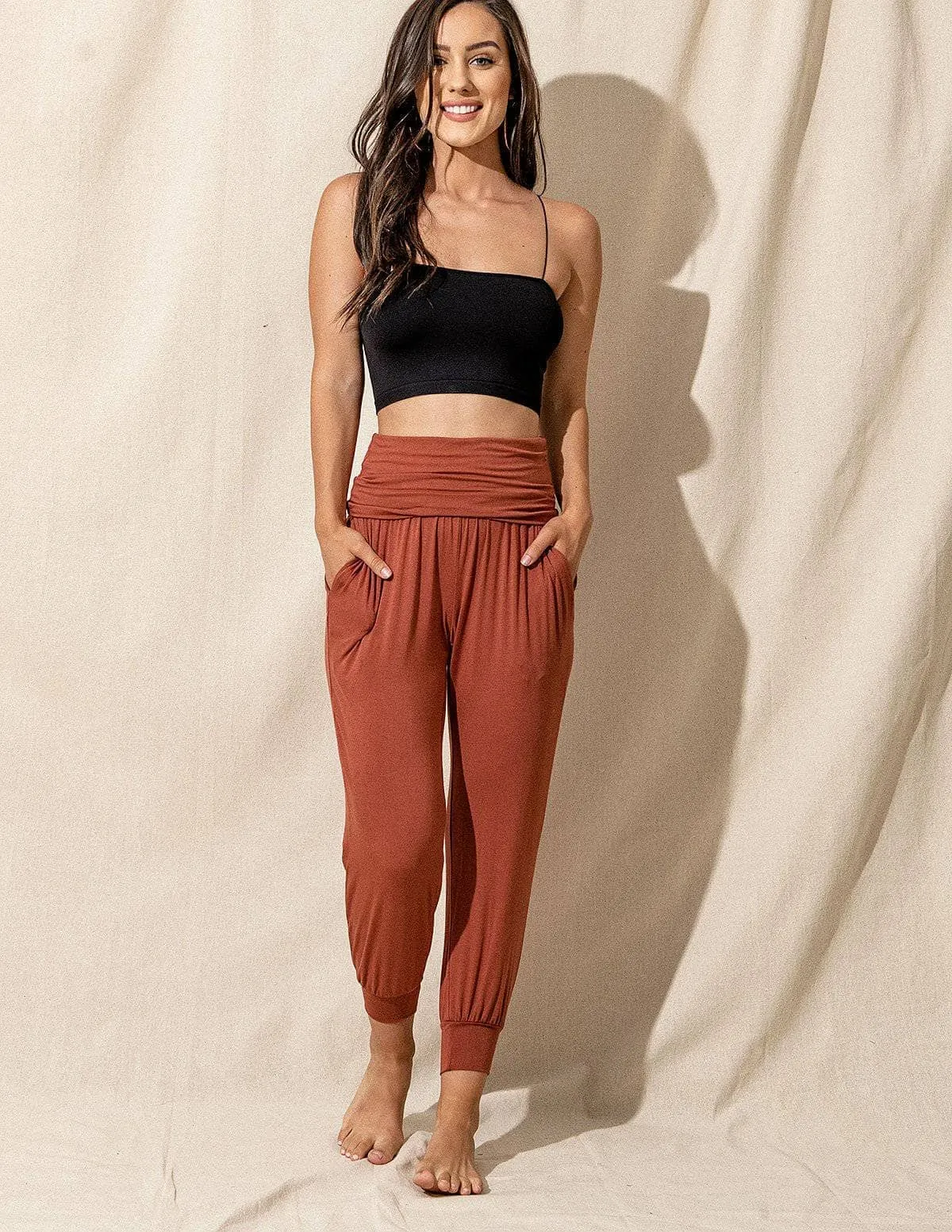 Bamboo Harem Jogger Pants - As-Is-Clearance