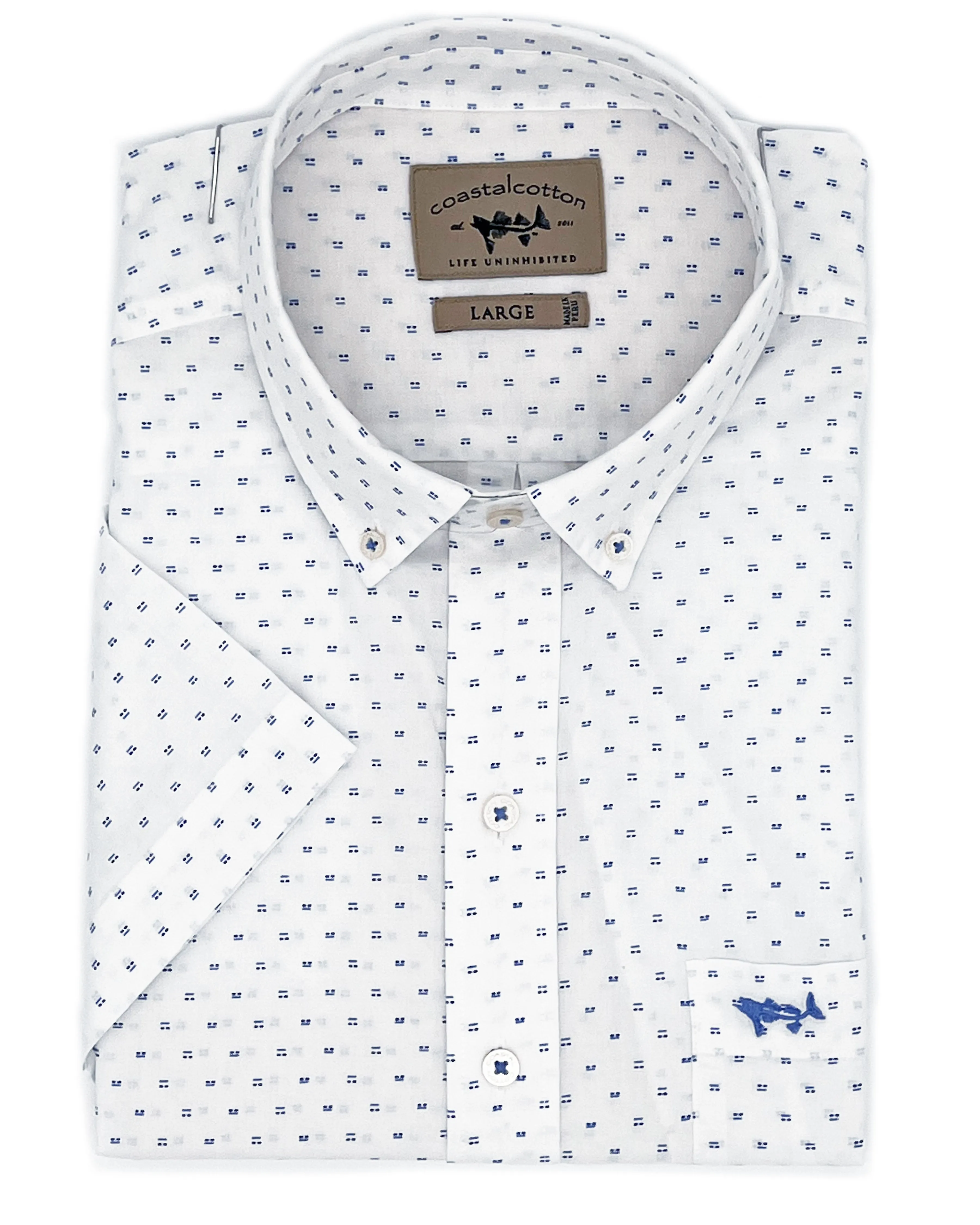 Blue Domino Sport Shirt