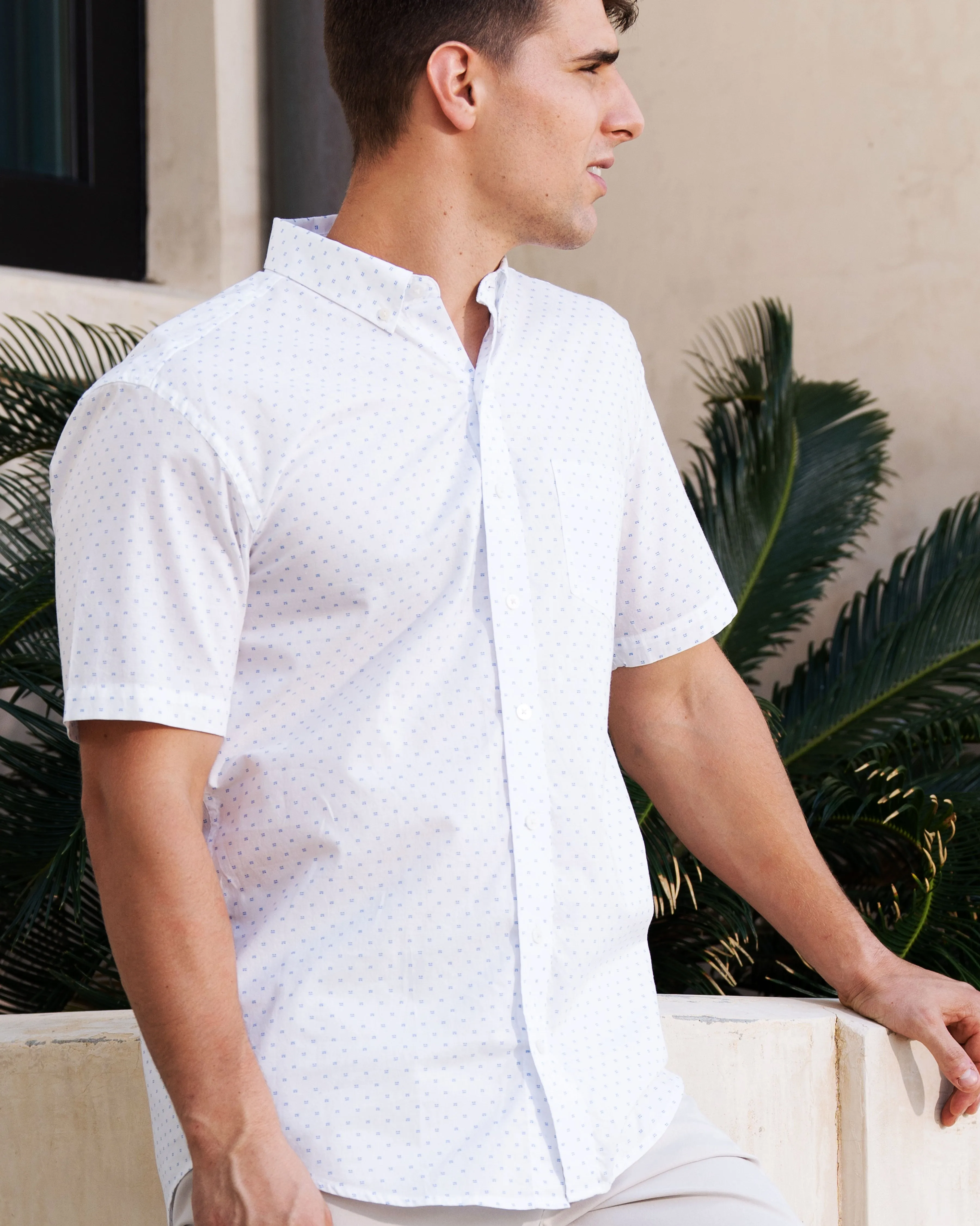 Blue Domino Sport Shirt