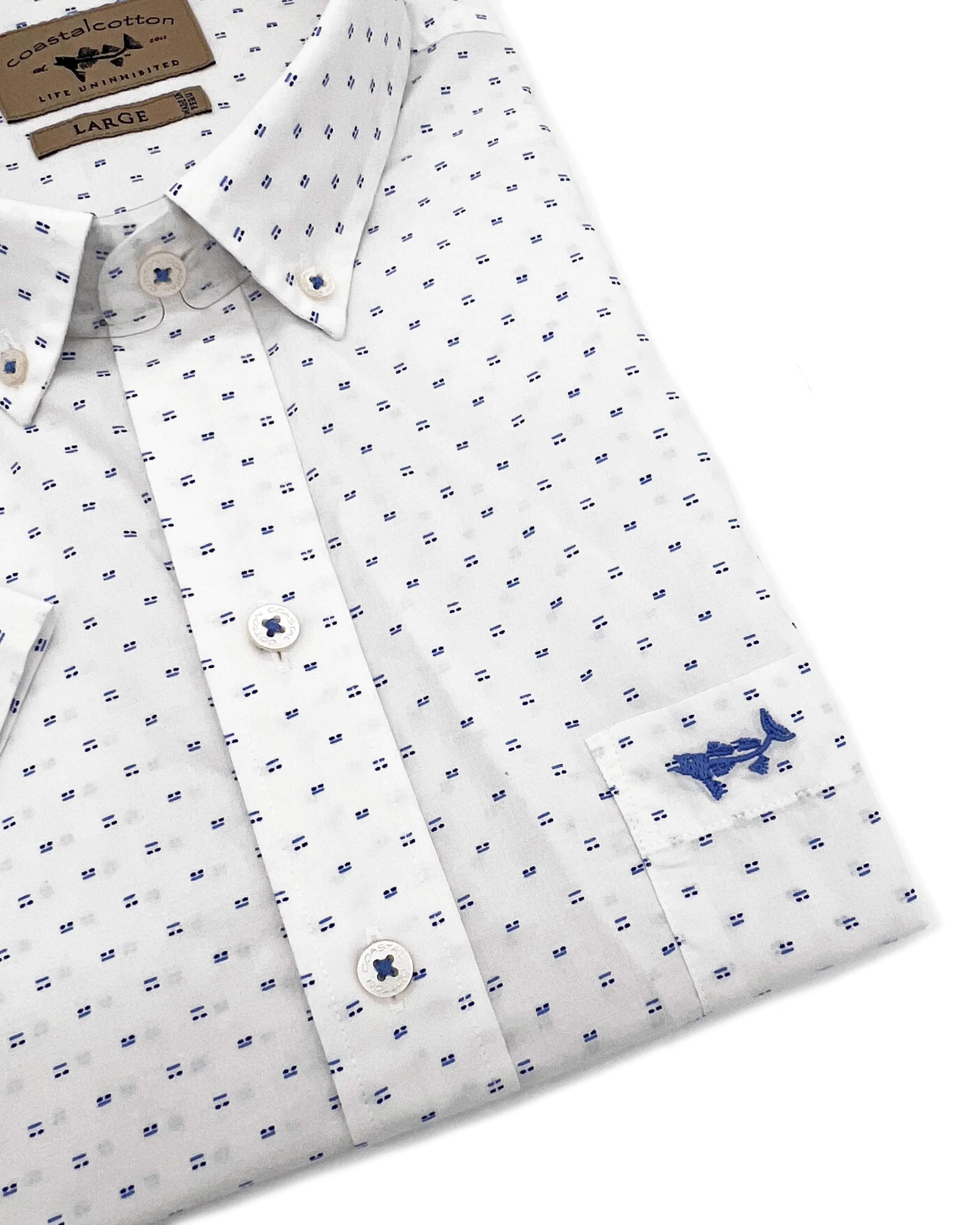 Blue Domino Sport Shirt