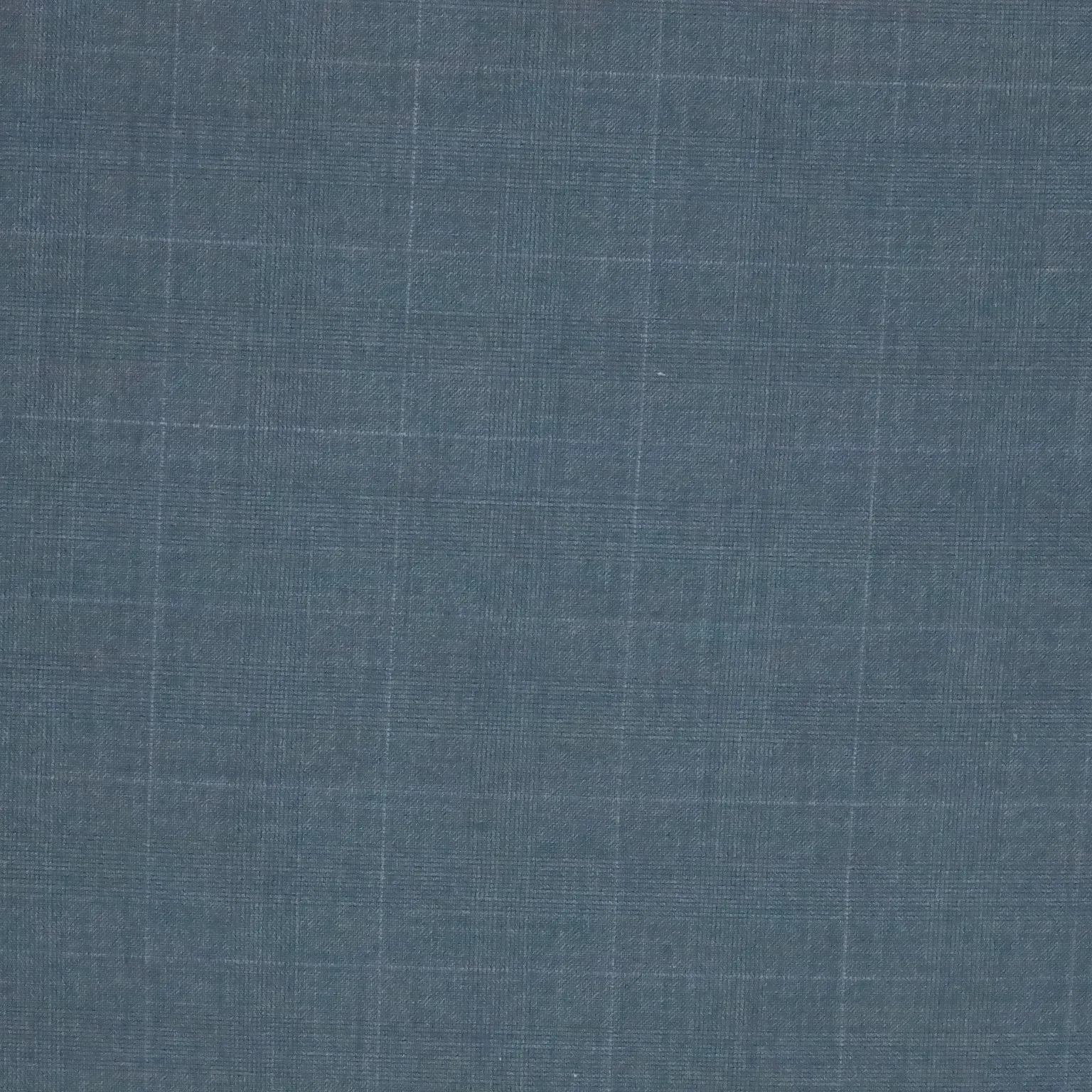 Blue Medium Glen Check SCABAL Super 130's Wool Fabric