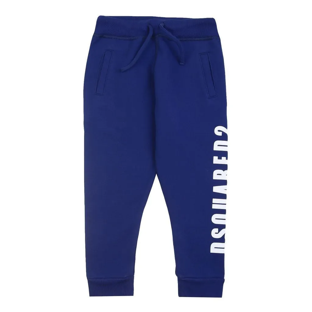 Blue Side Logo Sweatpants