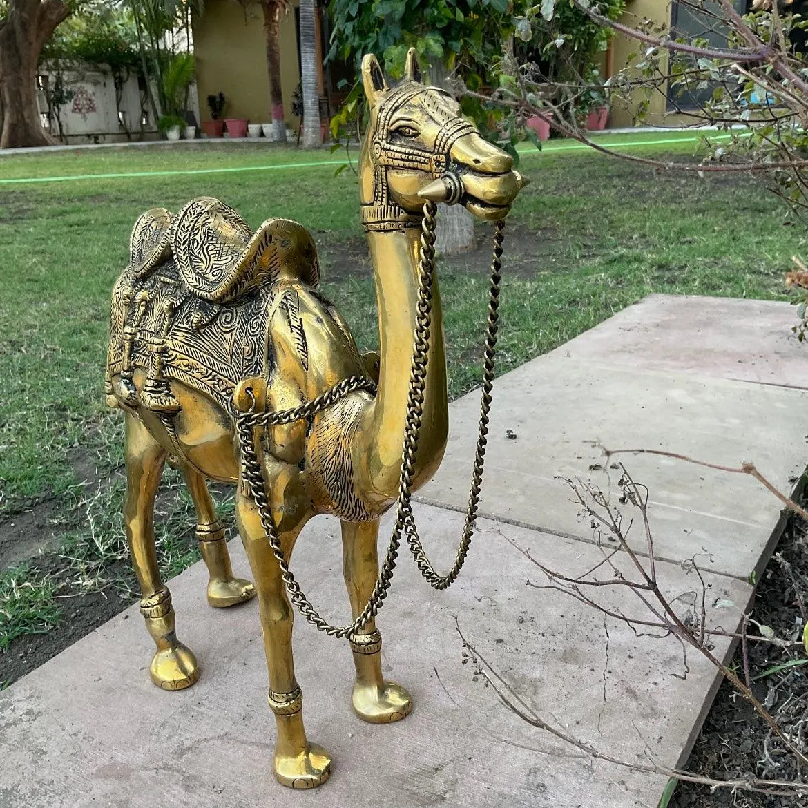 Brass Decorative Camel - Handmade Home Decor - Gift Item