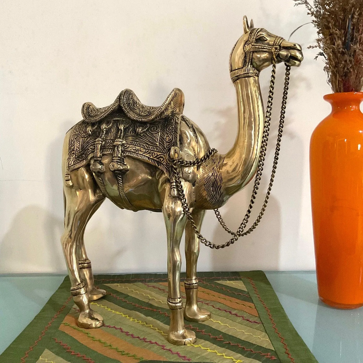 Brass Decorative Camel - Handmade Home Decor - Gift Item