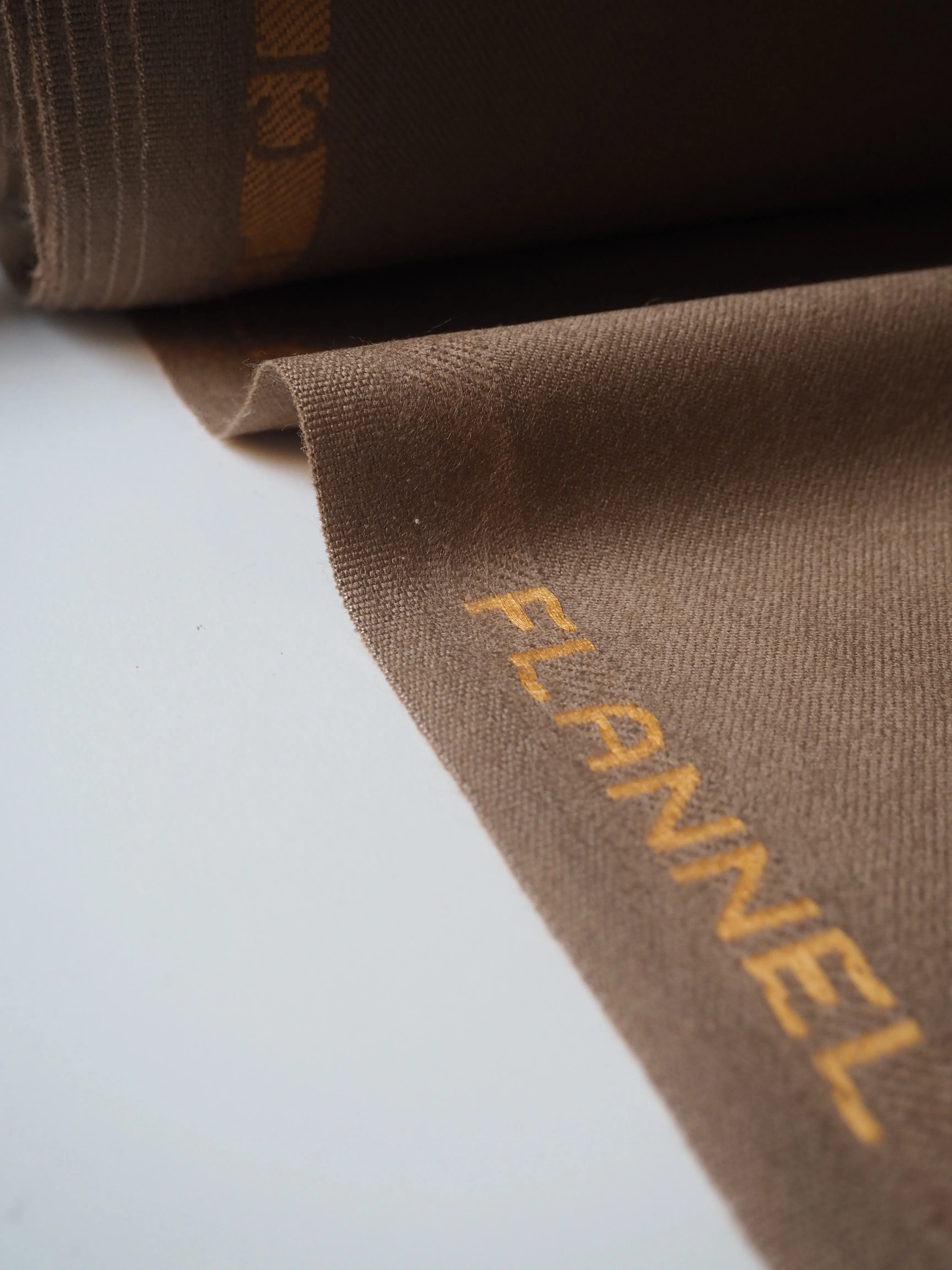 Camel Wool Flannel Twill