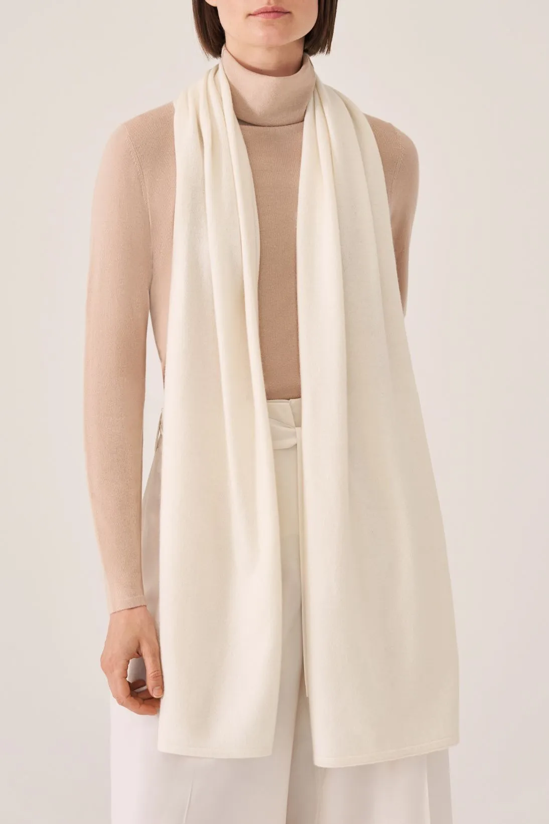 CASHMERE JERSEY SCARF