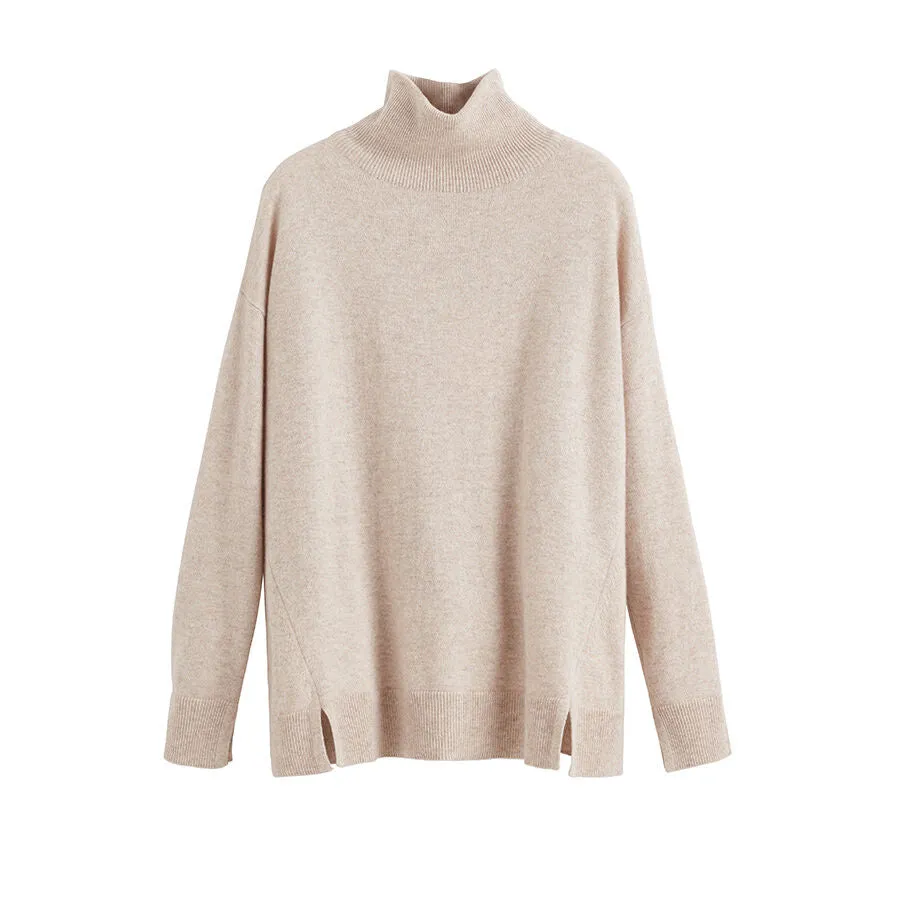 Cashmere Mock Neck Sweater