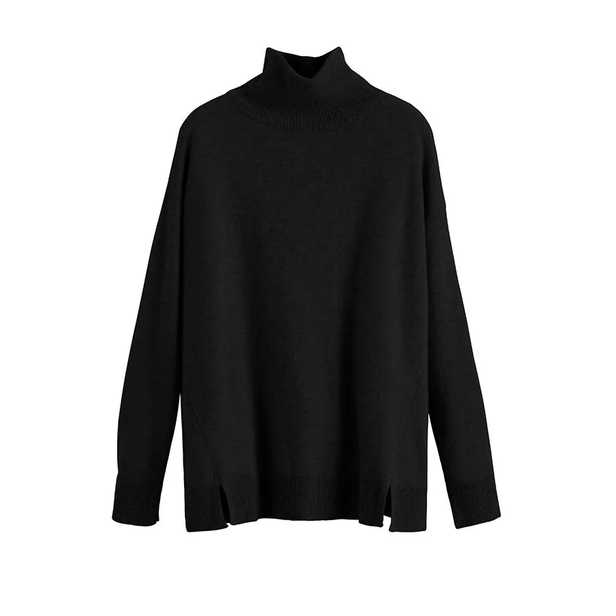 Cashmere Mock Neck Sweater