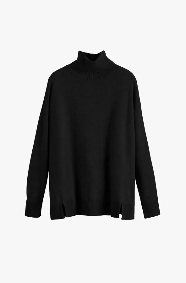 Cashmere Mock Neck Sweater