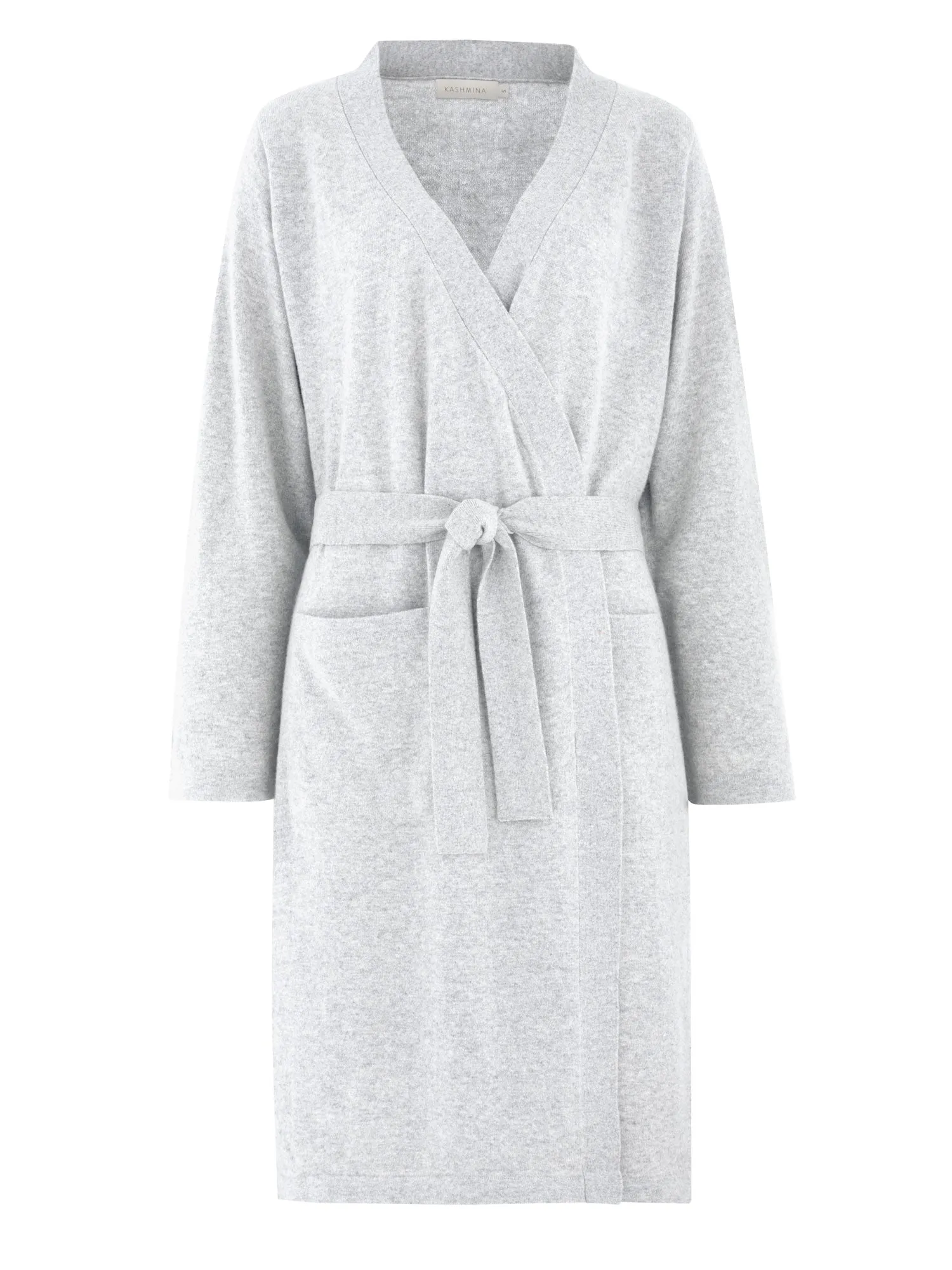 Cashmere robe "Classic" - light grey