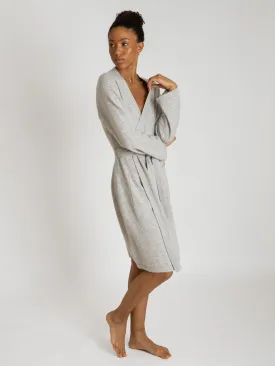 Cashmere robe "Classic" - light grey