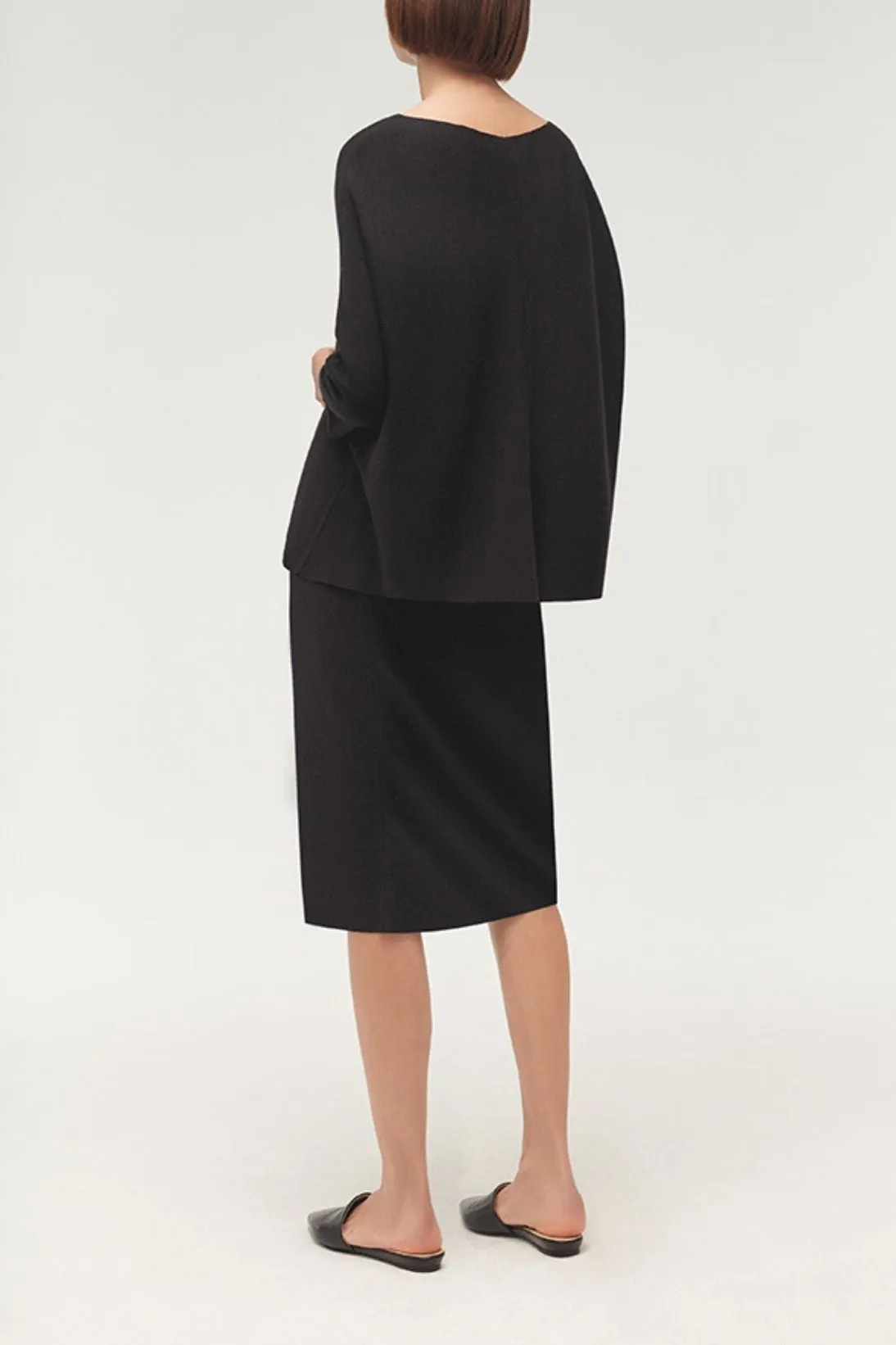 CASHMERE SKIRT WITH SLIT