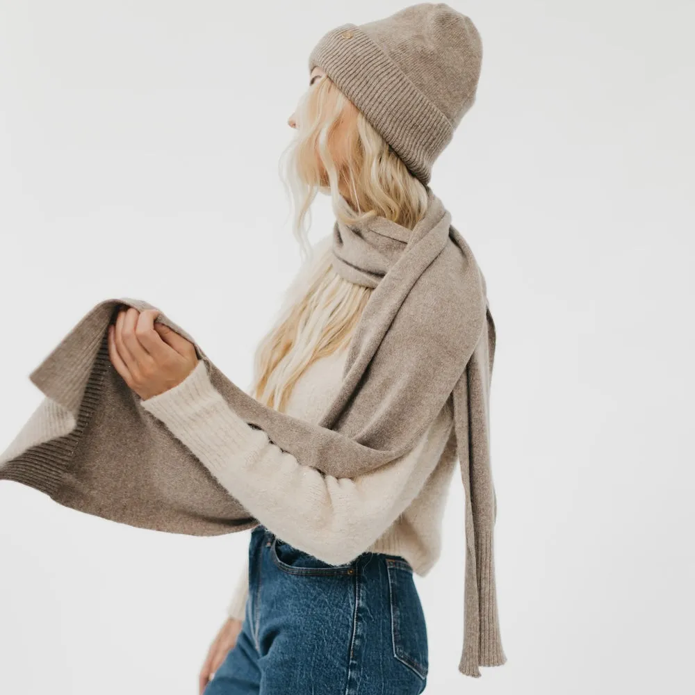 Cassidy Cashmere Wrap and Beanie Duo