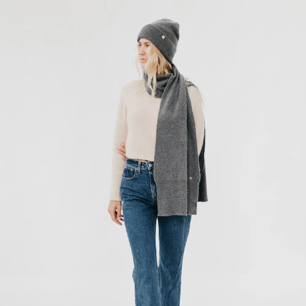 Cassidy Cashmere Wrap and Beanie Duo