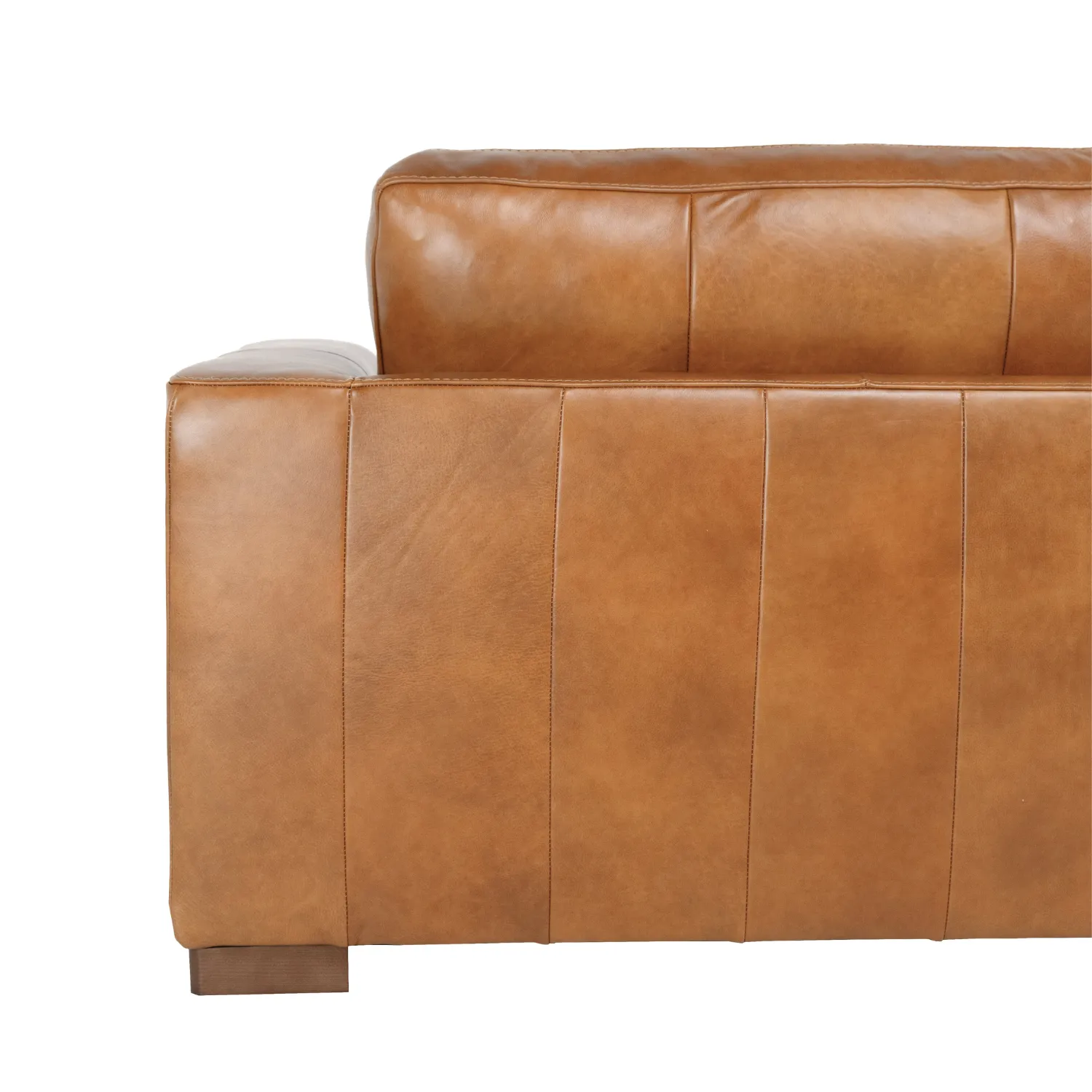 Charlestown Camel Leather Sofa