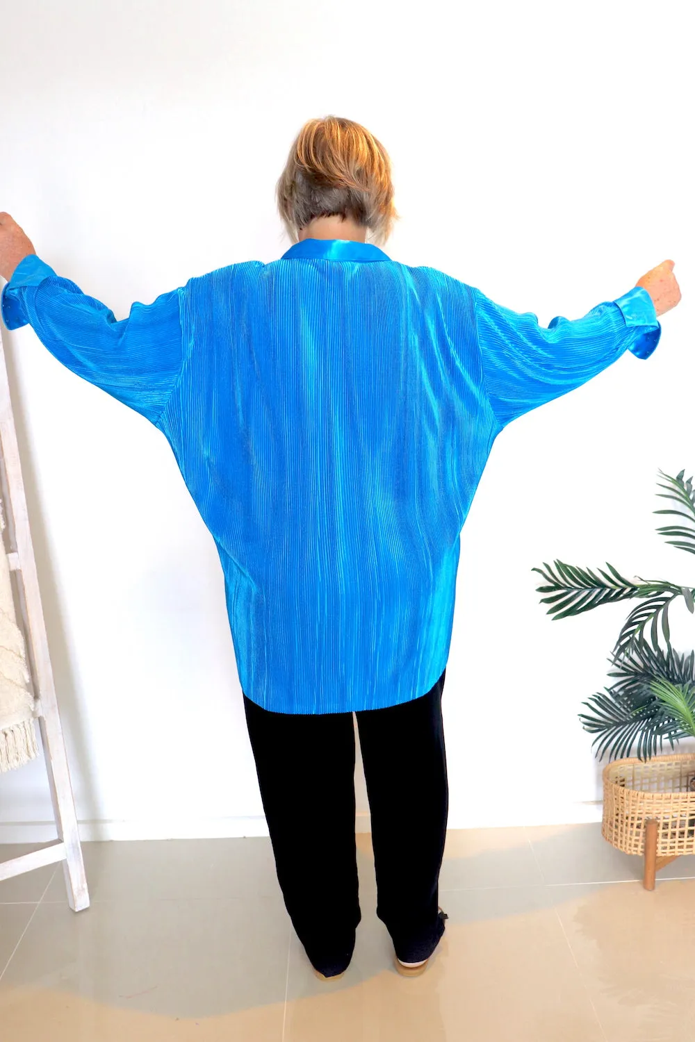 Charmaine Long Sleeve Top in Electric Blue