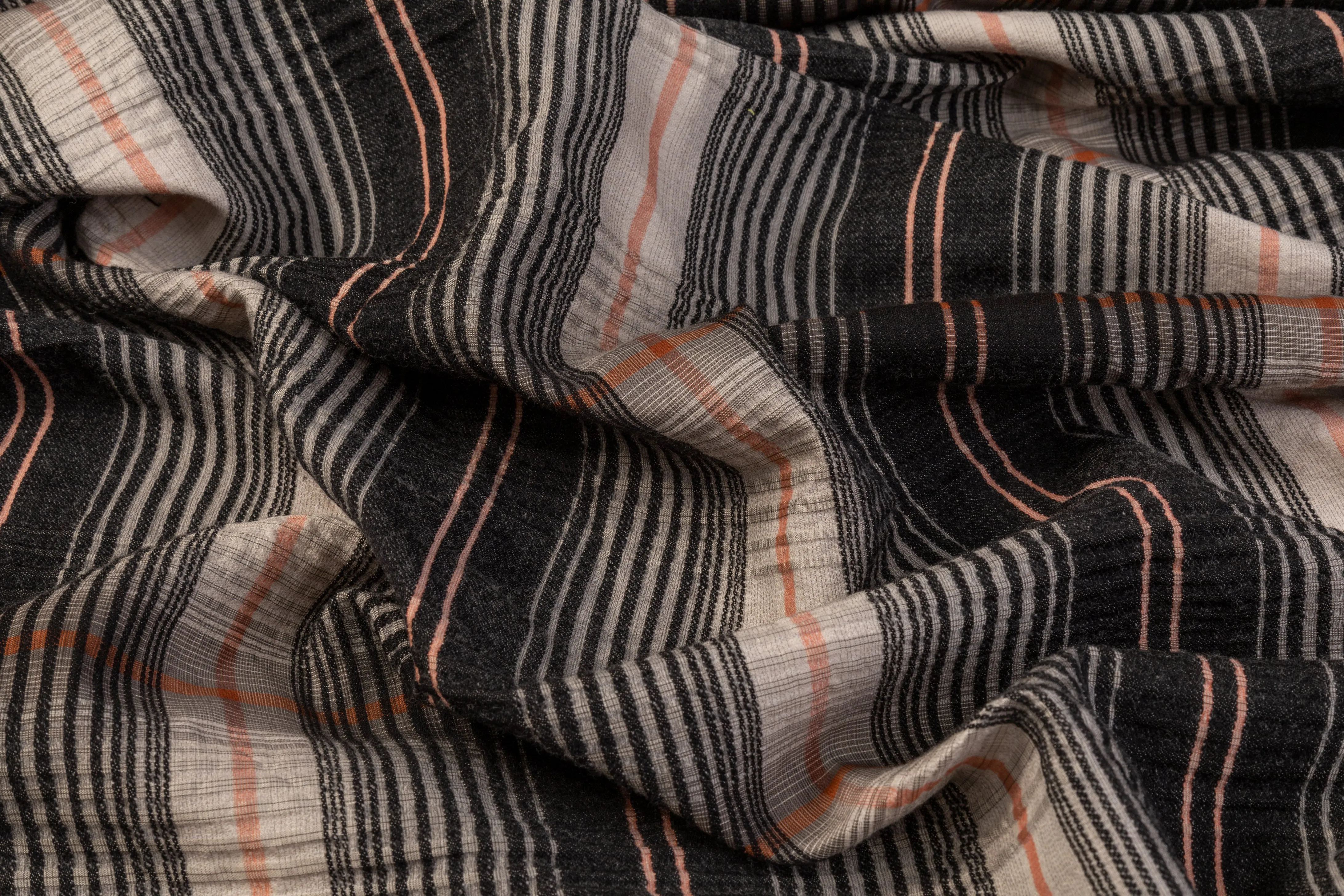 Checked Wool - Black / Gray / Orange