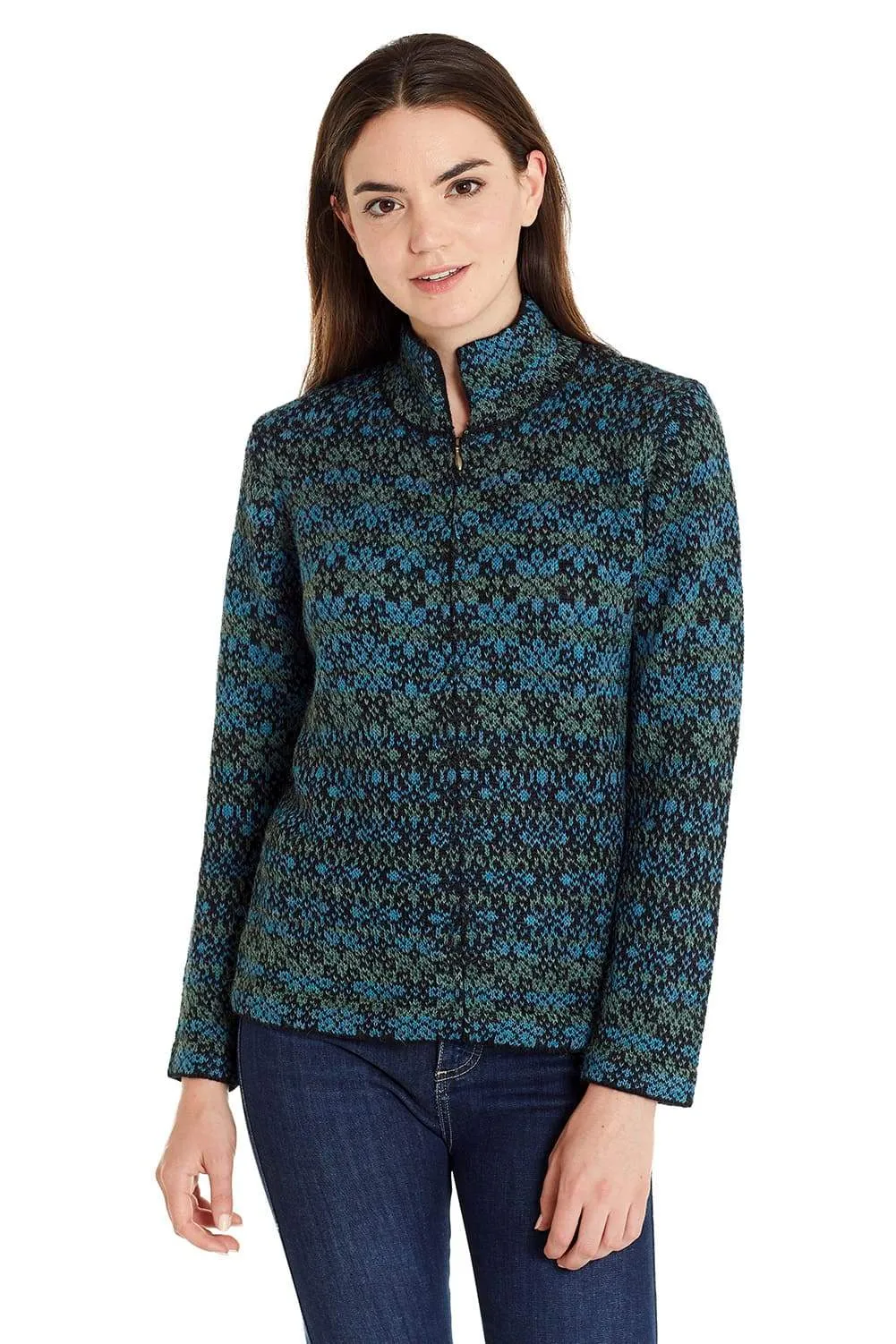 Daphne Zip Alpaca Sweater Cardigan for Women