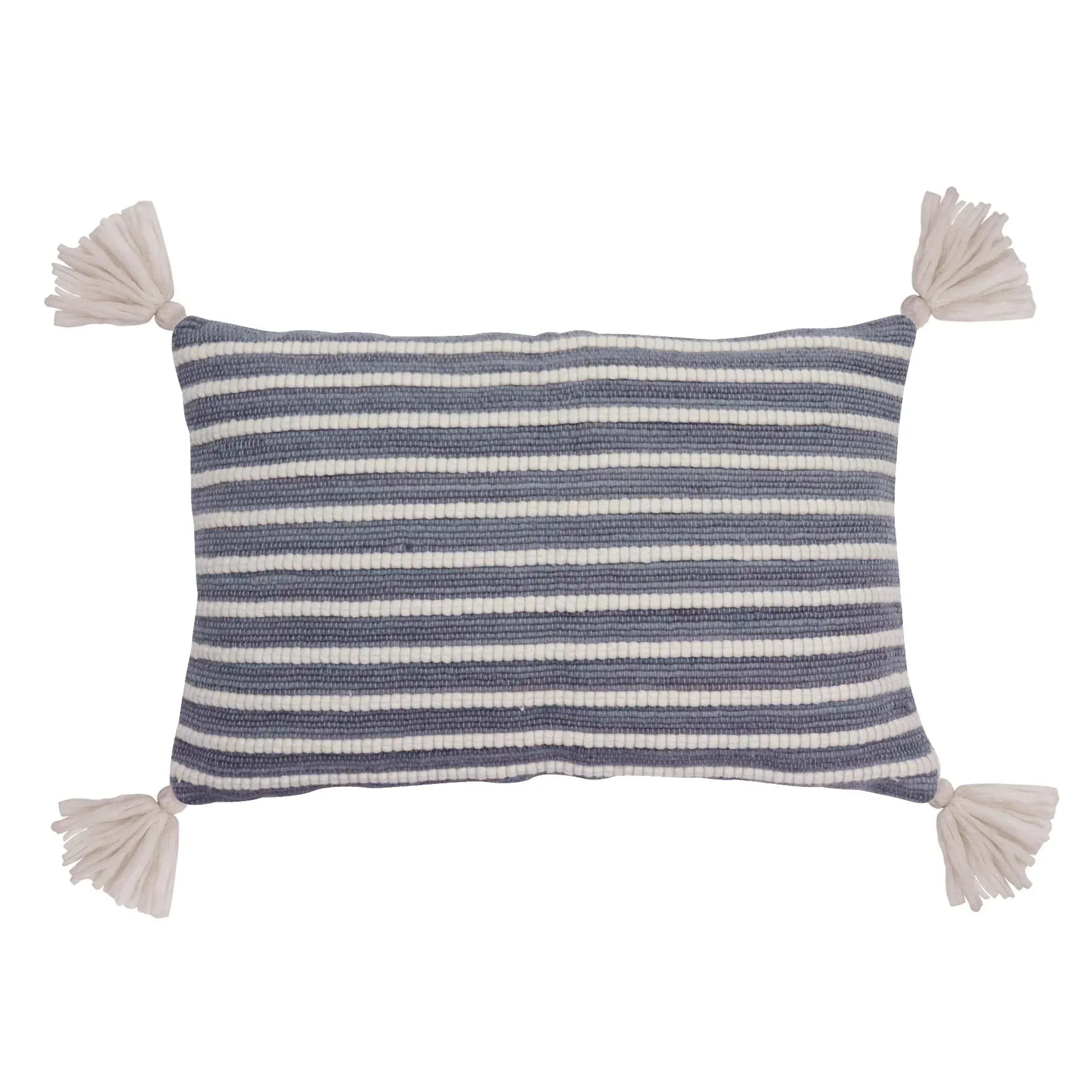 Elwood Blue Tassel Cushion 40 x 60