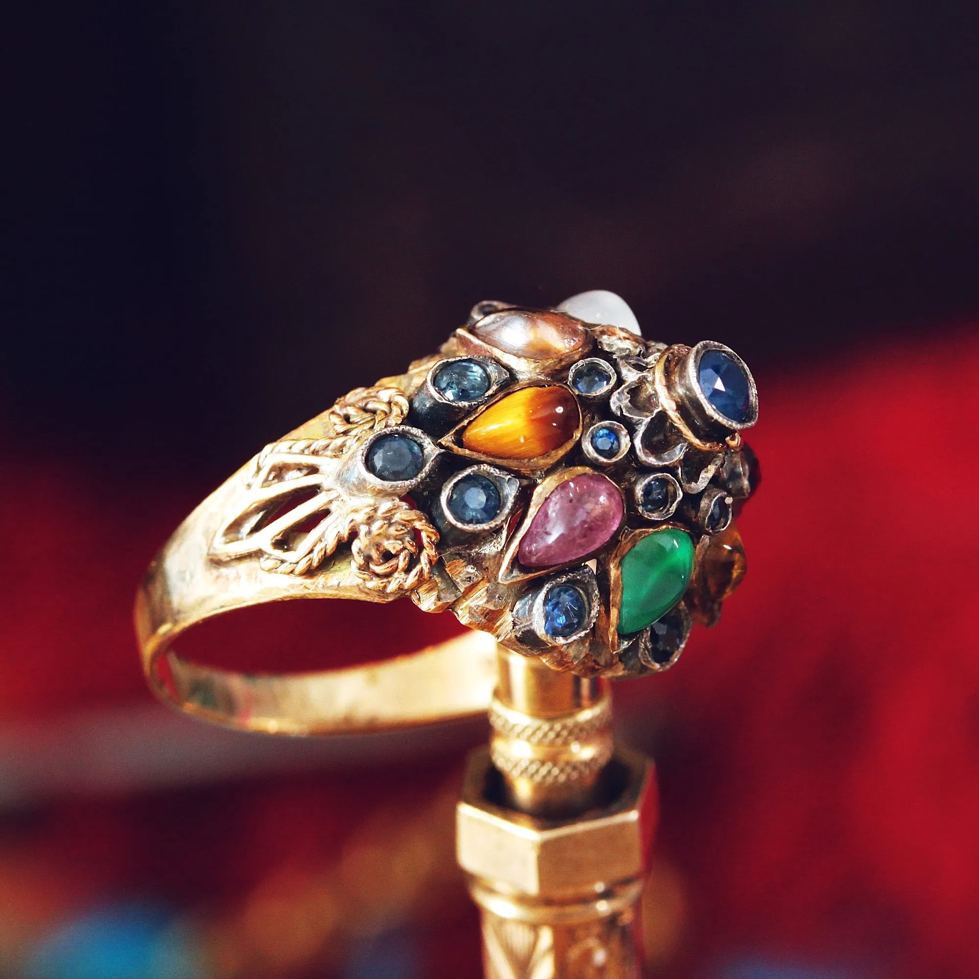 Exotic Vintage Thai Princess Harem Ring