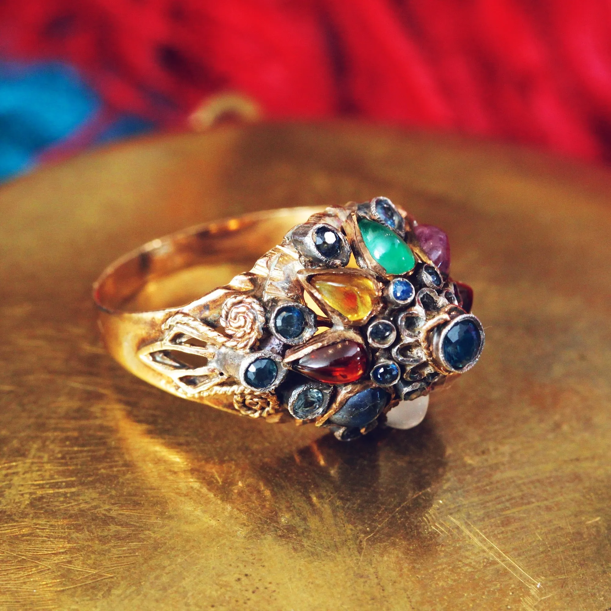 Exotic Vintage Thai Princess Harem Ring