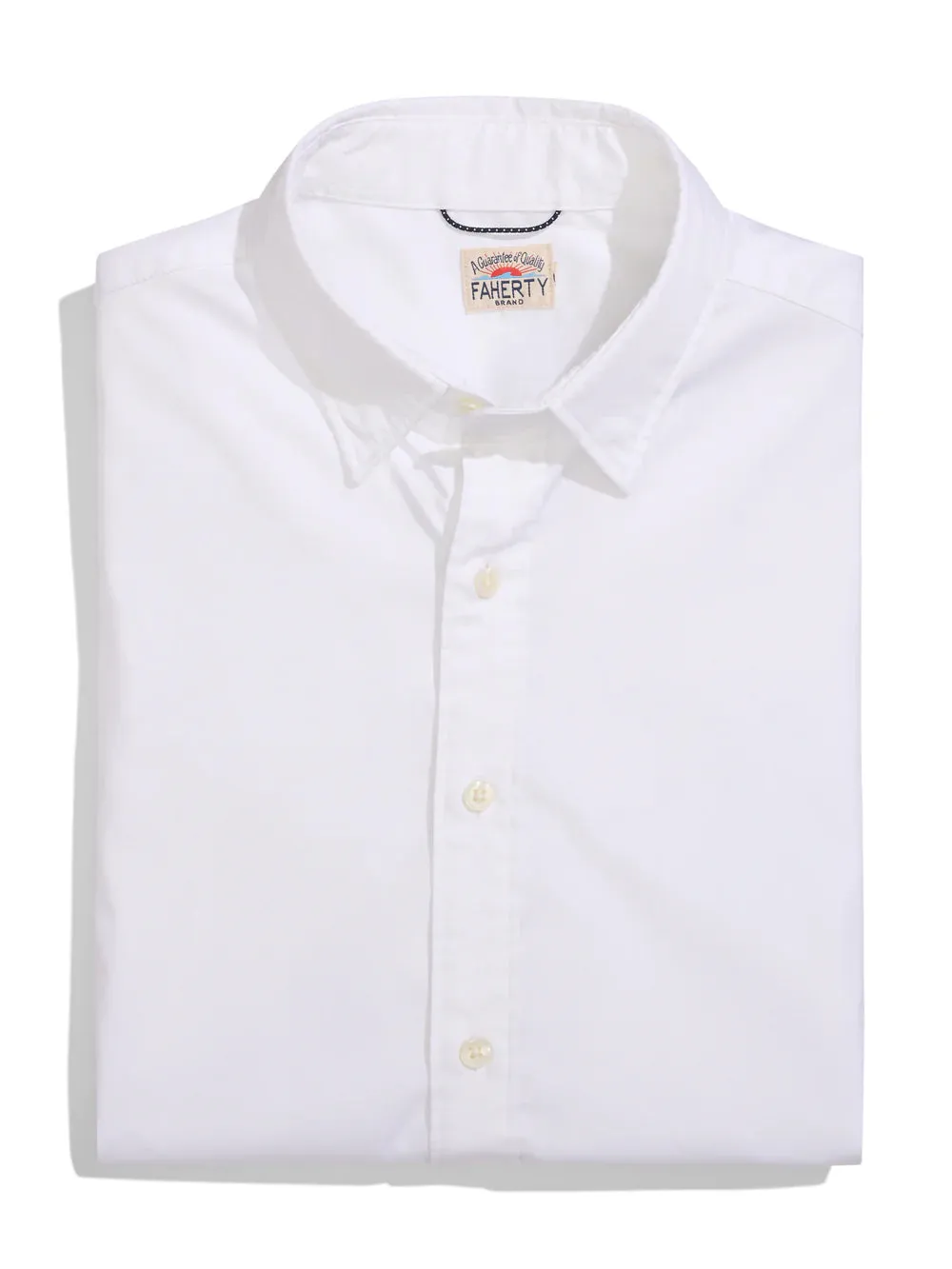 Faherty The Movement Sport Shirt - Cloud White