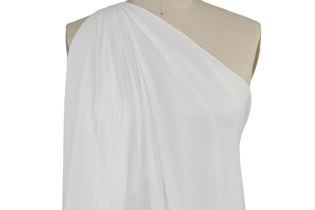 Gauzy Stretch Rayon Crepe - Slightly Off-White