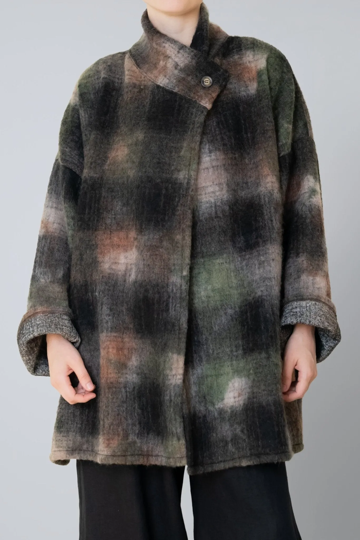 Stylish Gretchen Plaid Wool Coat