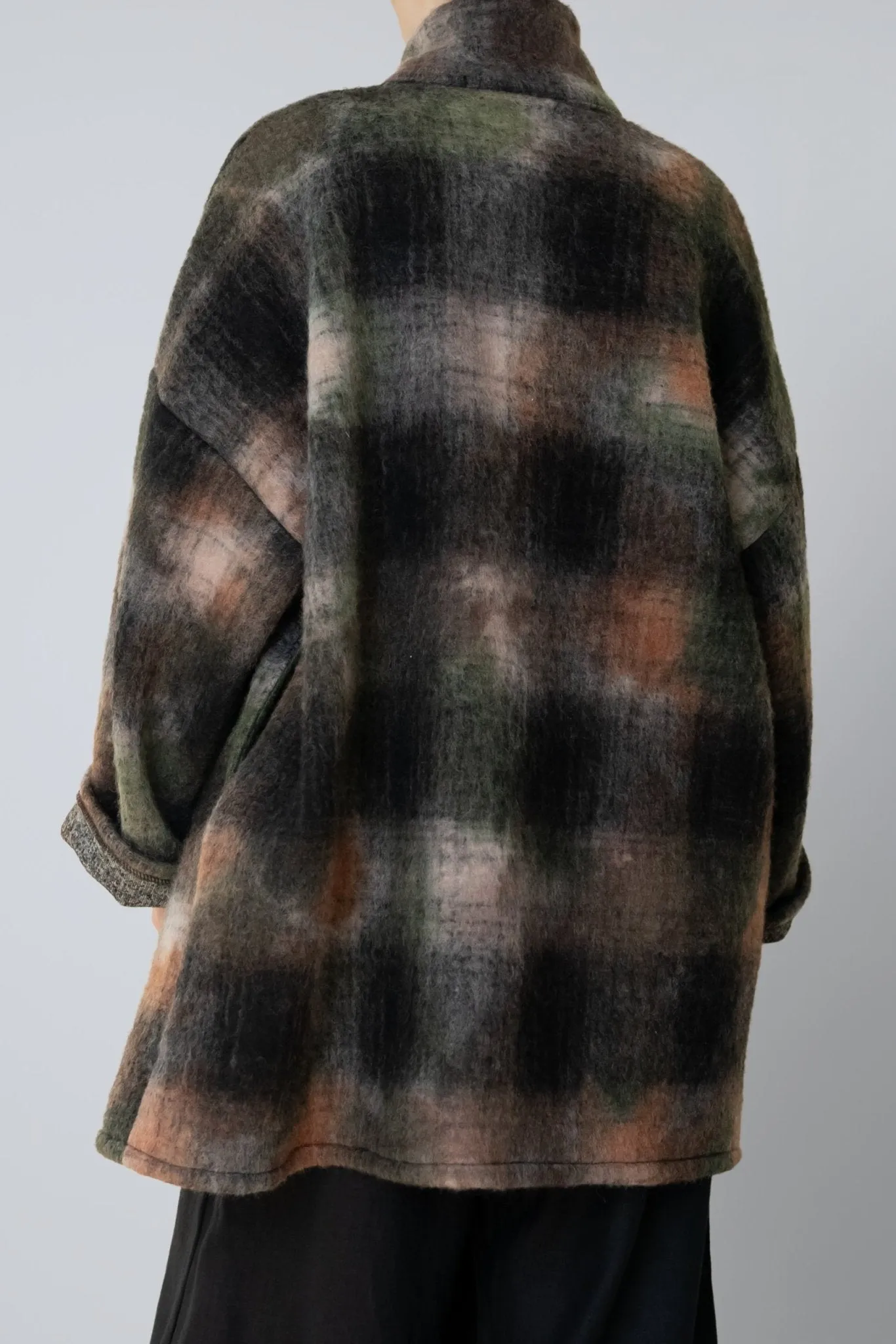 Stylish Gretchen Plaid Wool Coat