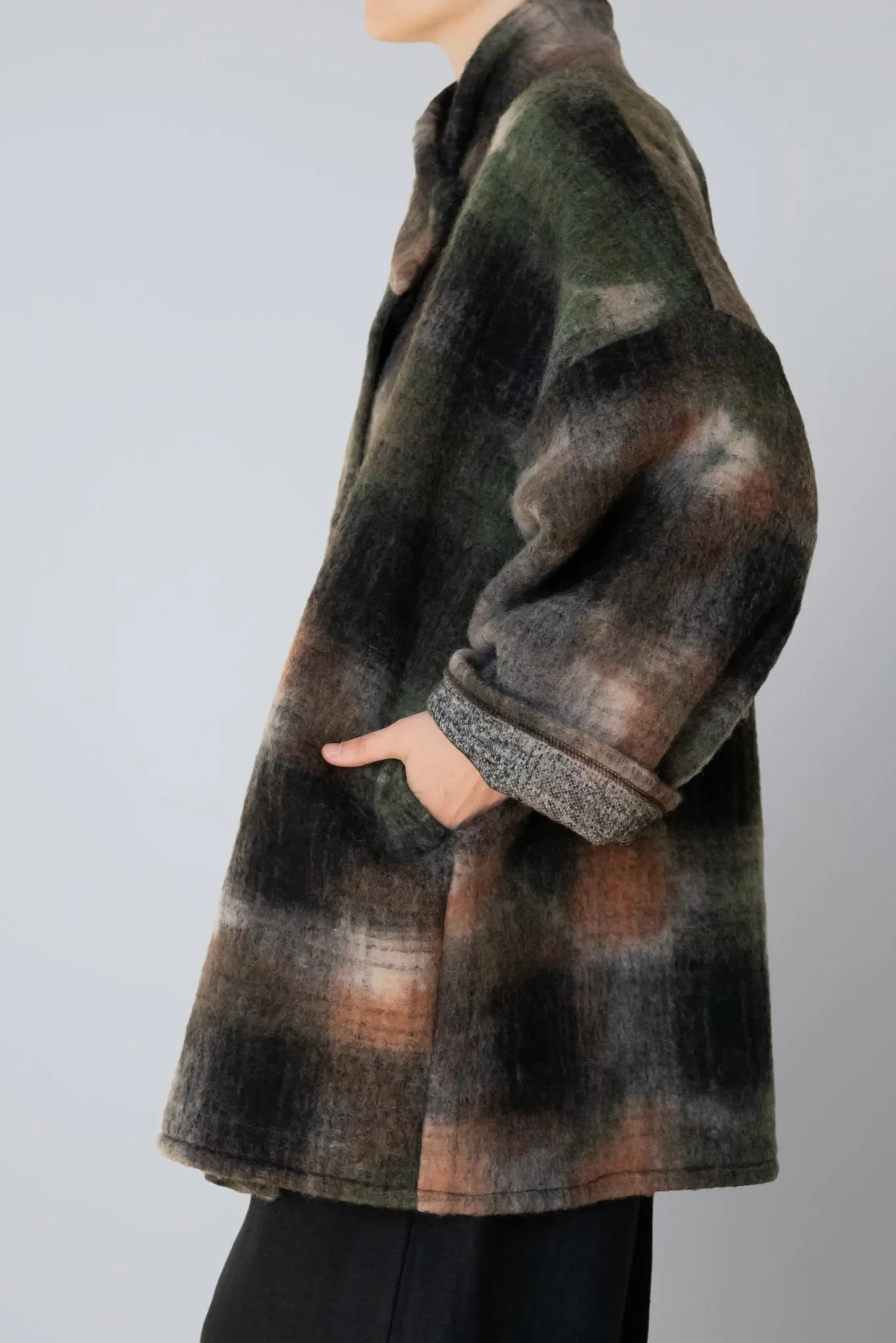 Stylish Gretchen Plaid Wool Coat