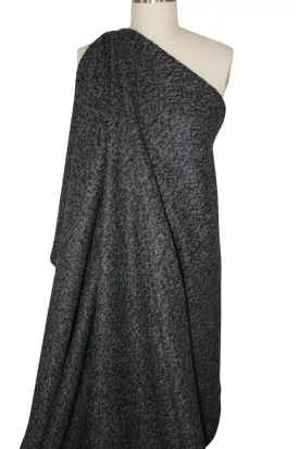 Italian Chunky Sweater Knit - Heathered Dark Grays