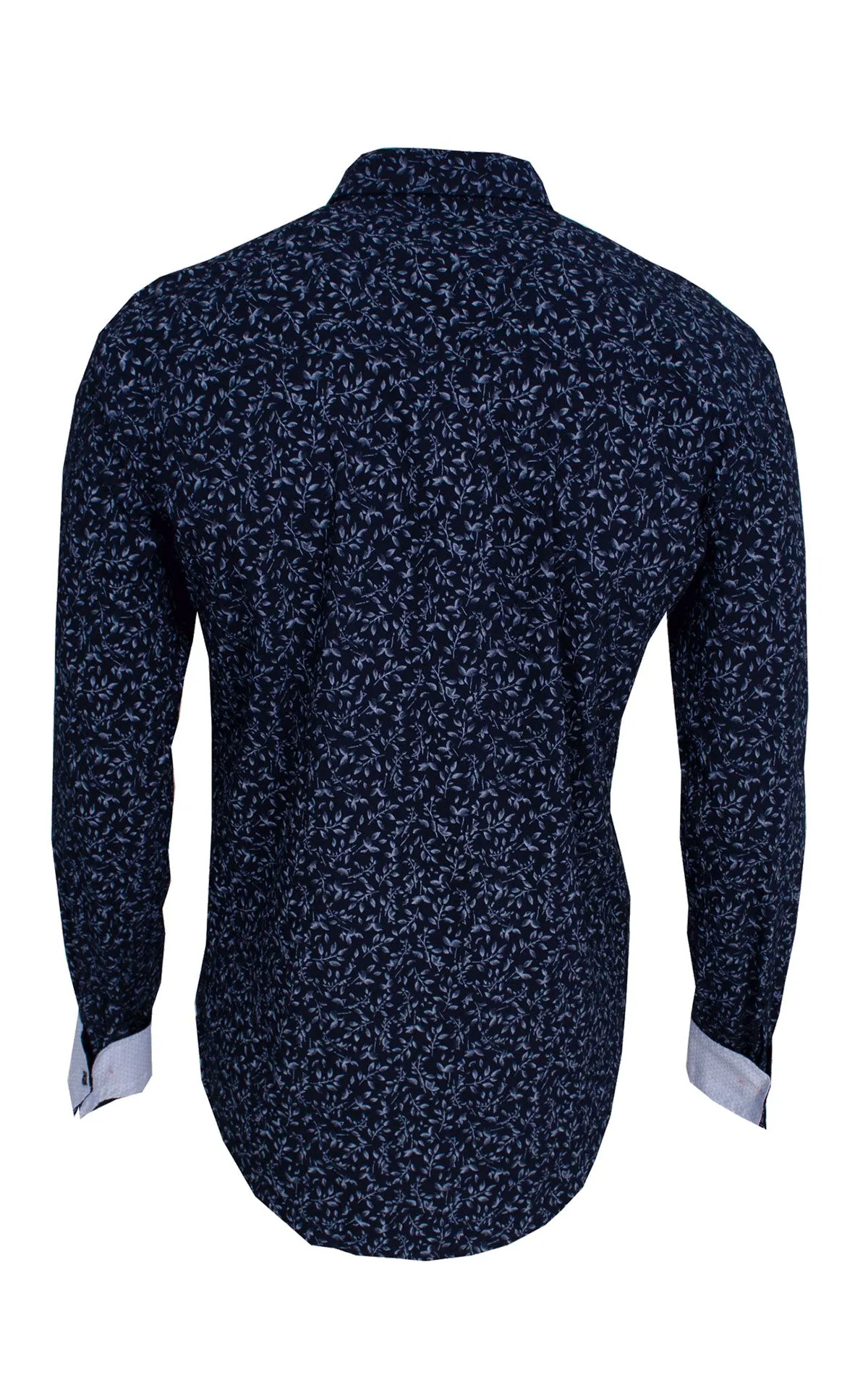 JERRY NAVY LONG SLEEVE SPORT SHIRT