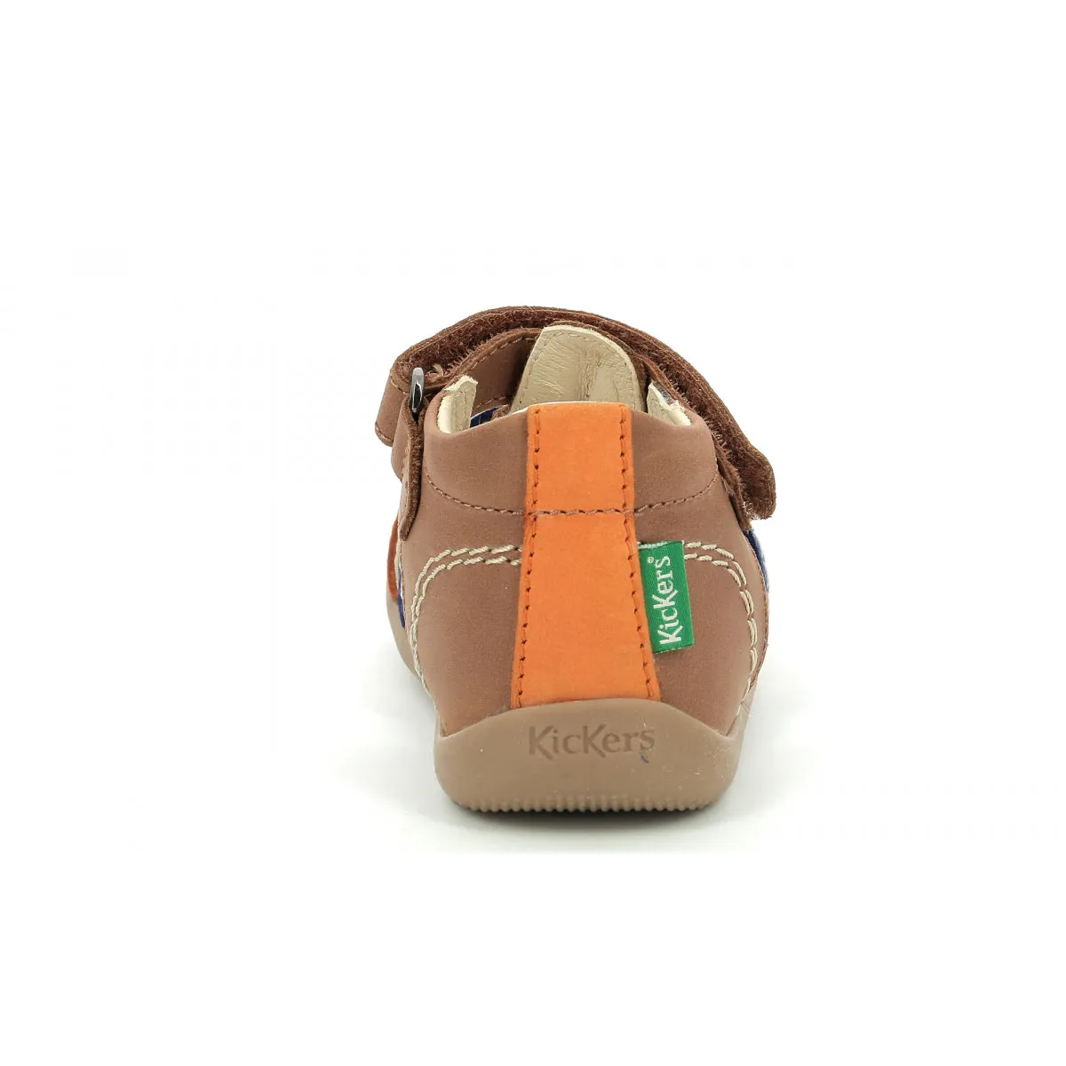 KICKERS BIGBAZAR camel bleu & orange Sandales Nu Pieds