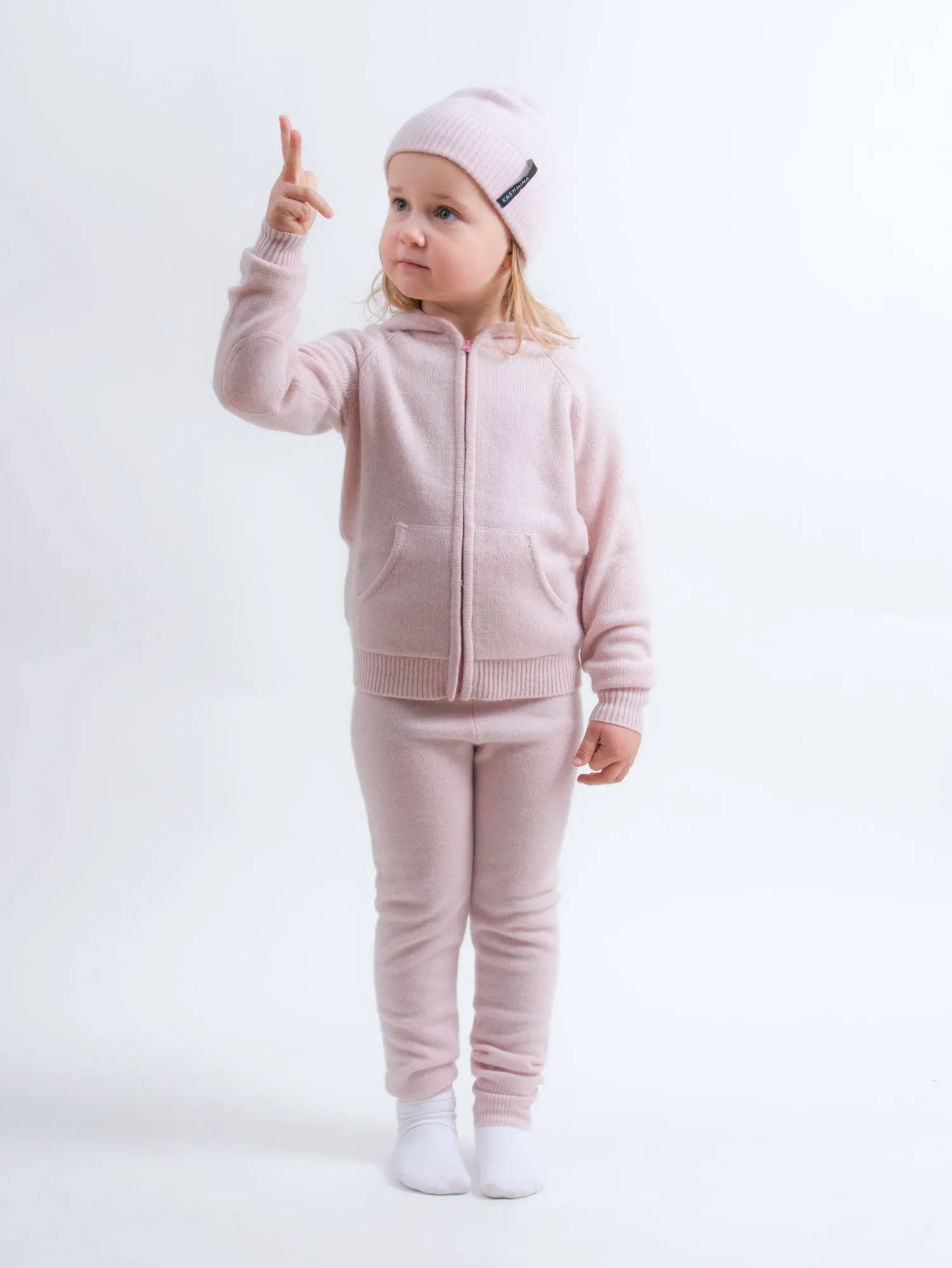 Kids cashmere beanie "Mio"- beige