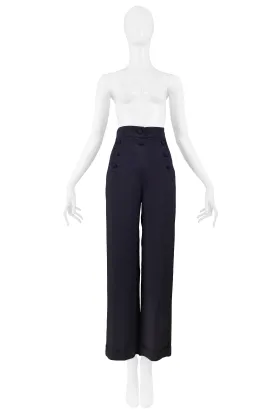 MOSCHINO NAVY SAILOR PANTS 1985