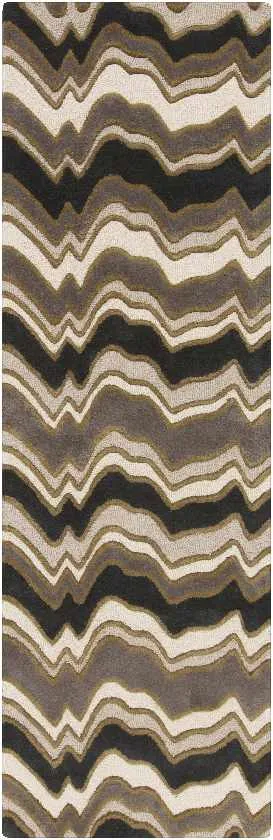 Nacha Modern Brown Area Rug